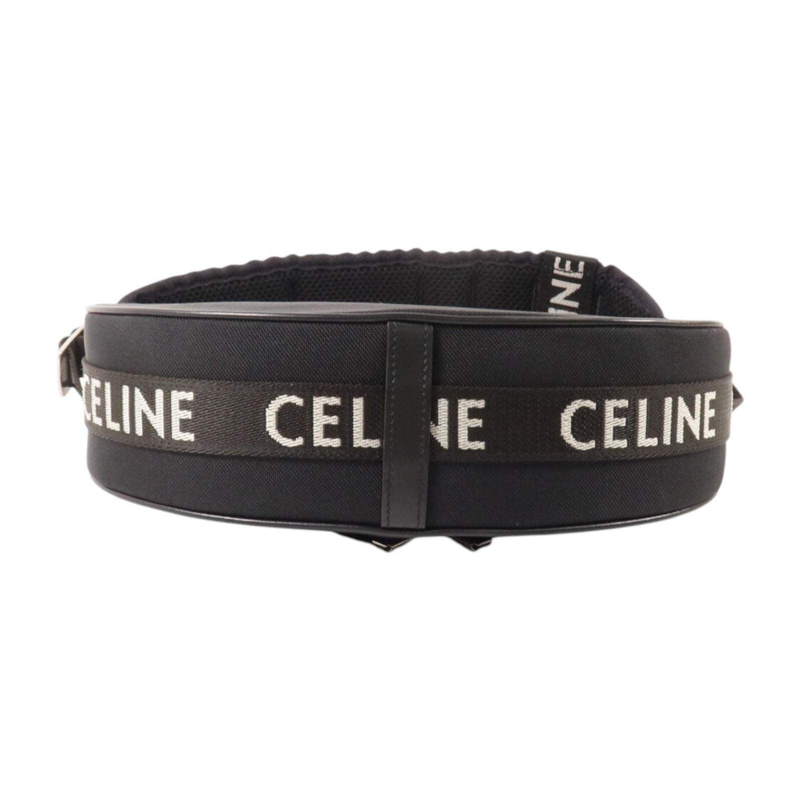 CELINE 帆布Ava Trekking銀扣肩背袋