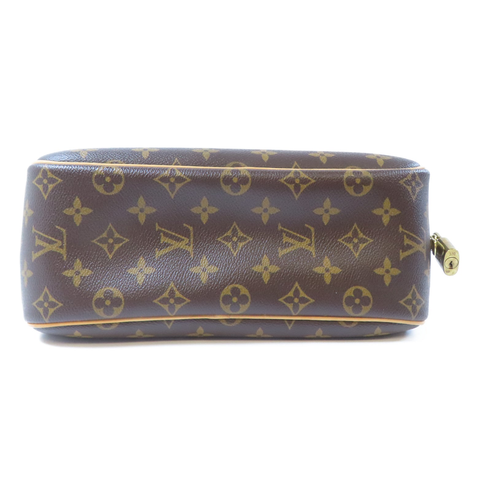 LOUIS VUITTON Monogram Trouville金扣手挽袋啡色