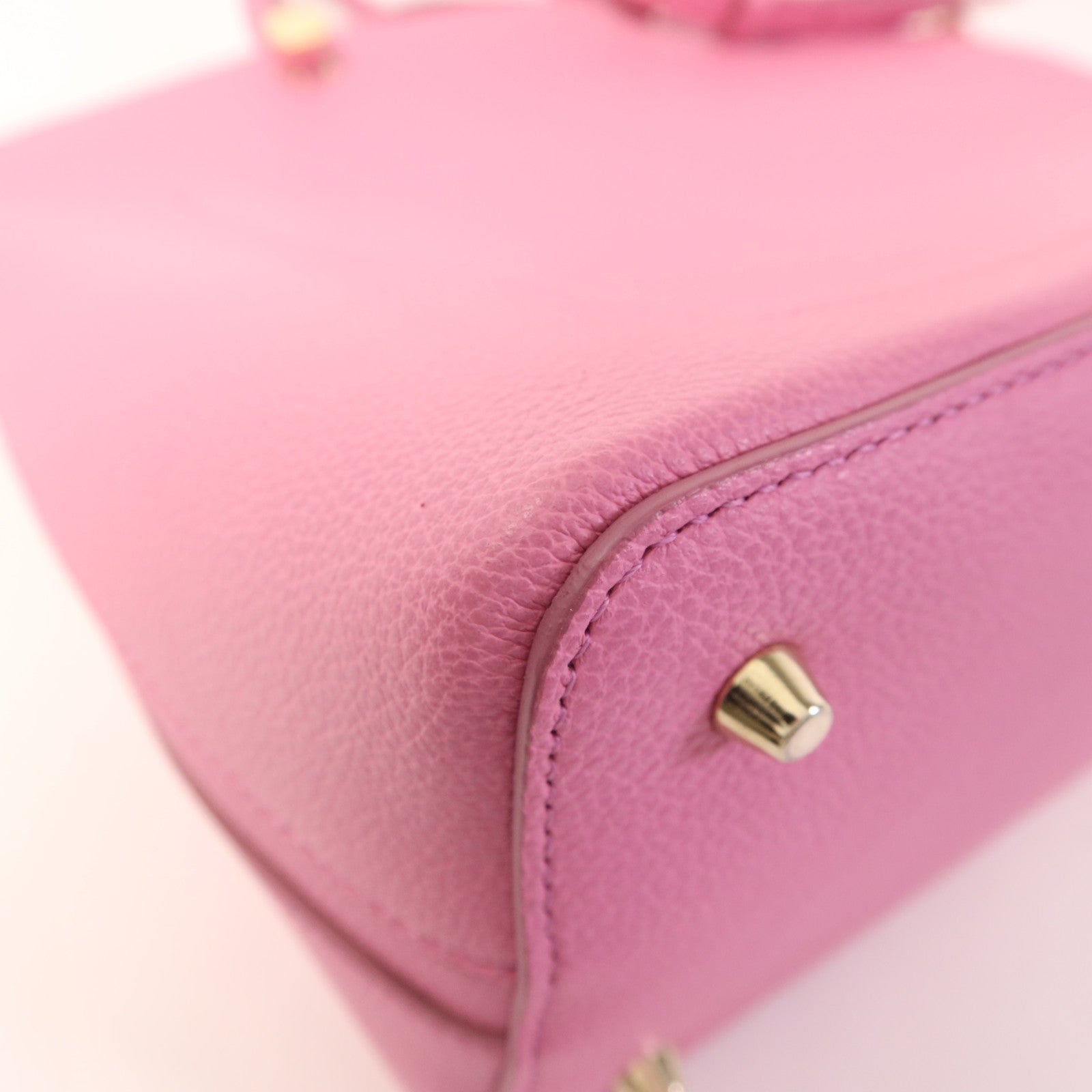 Furla 牛皮皮革2 Way Shoulder金扣手挽肩背兩用袋