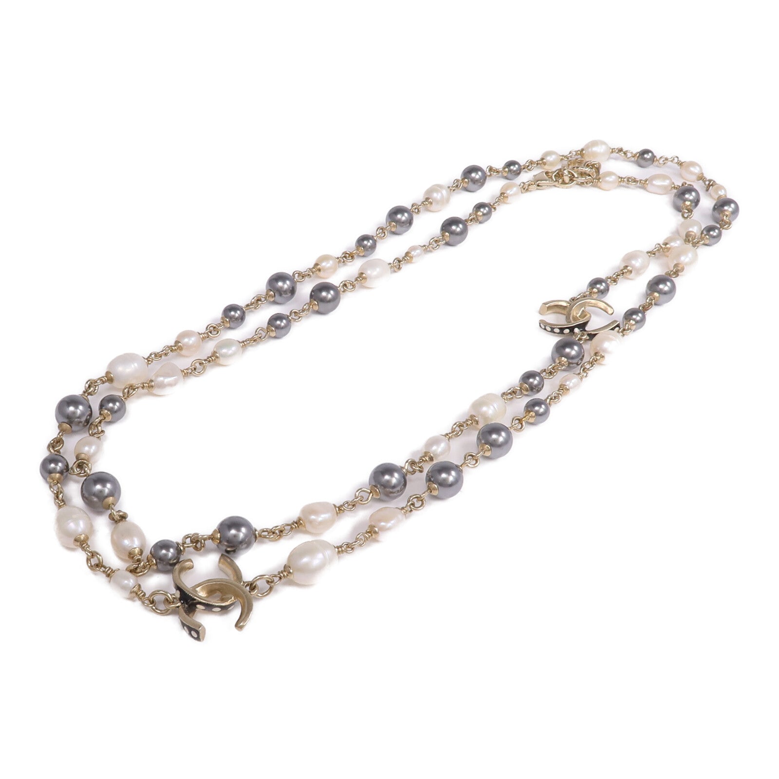 CHANEL PVC/金屬Long Necklace項鍊