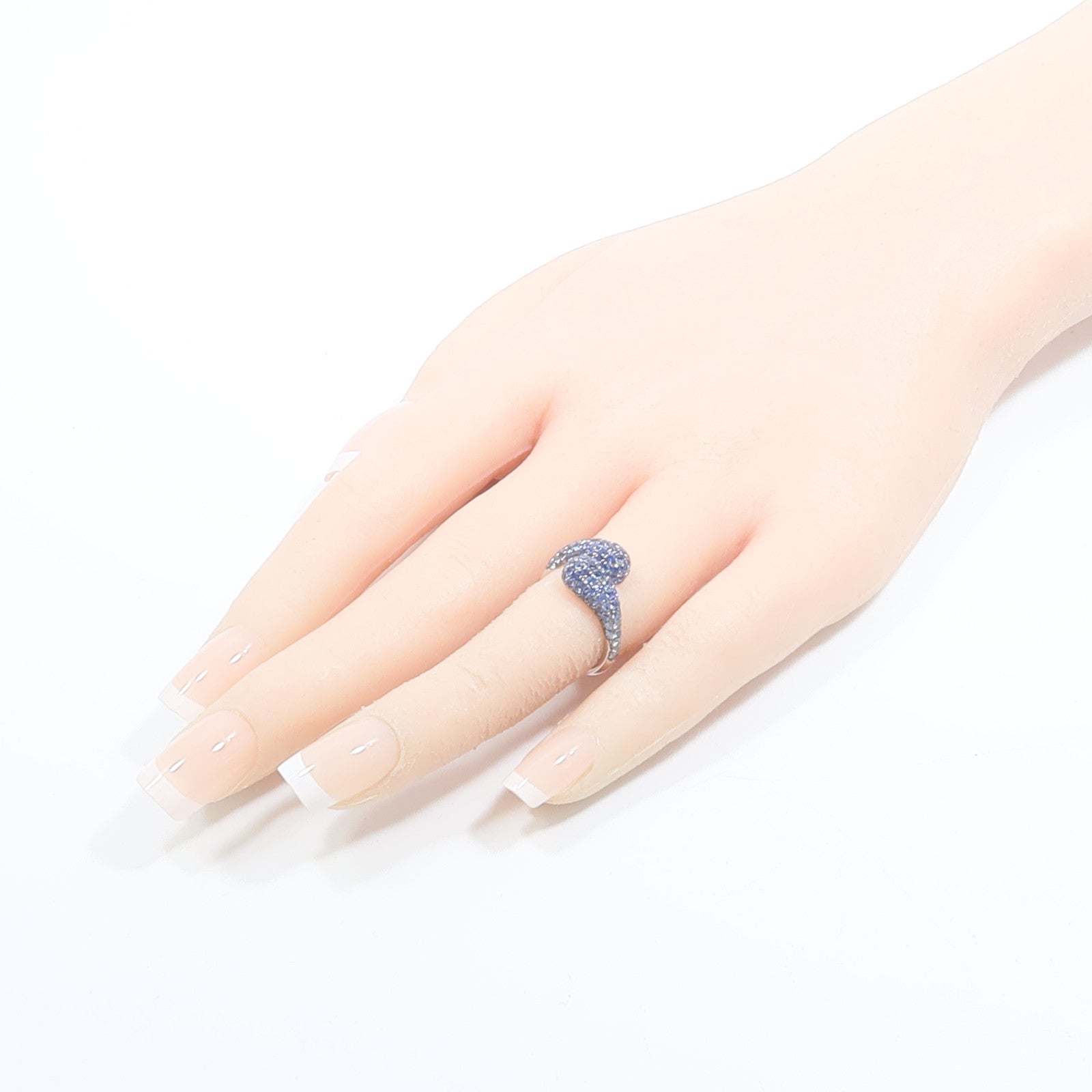 JEWELRY 18K白金Sapphire Ring藍寶石戒指