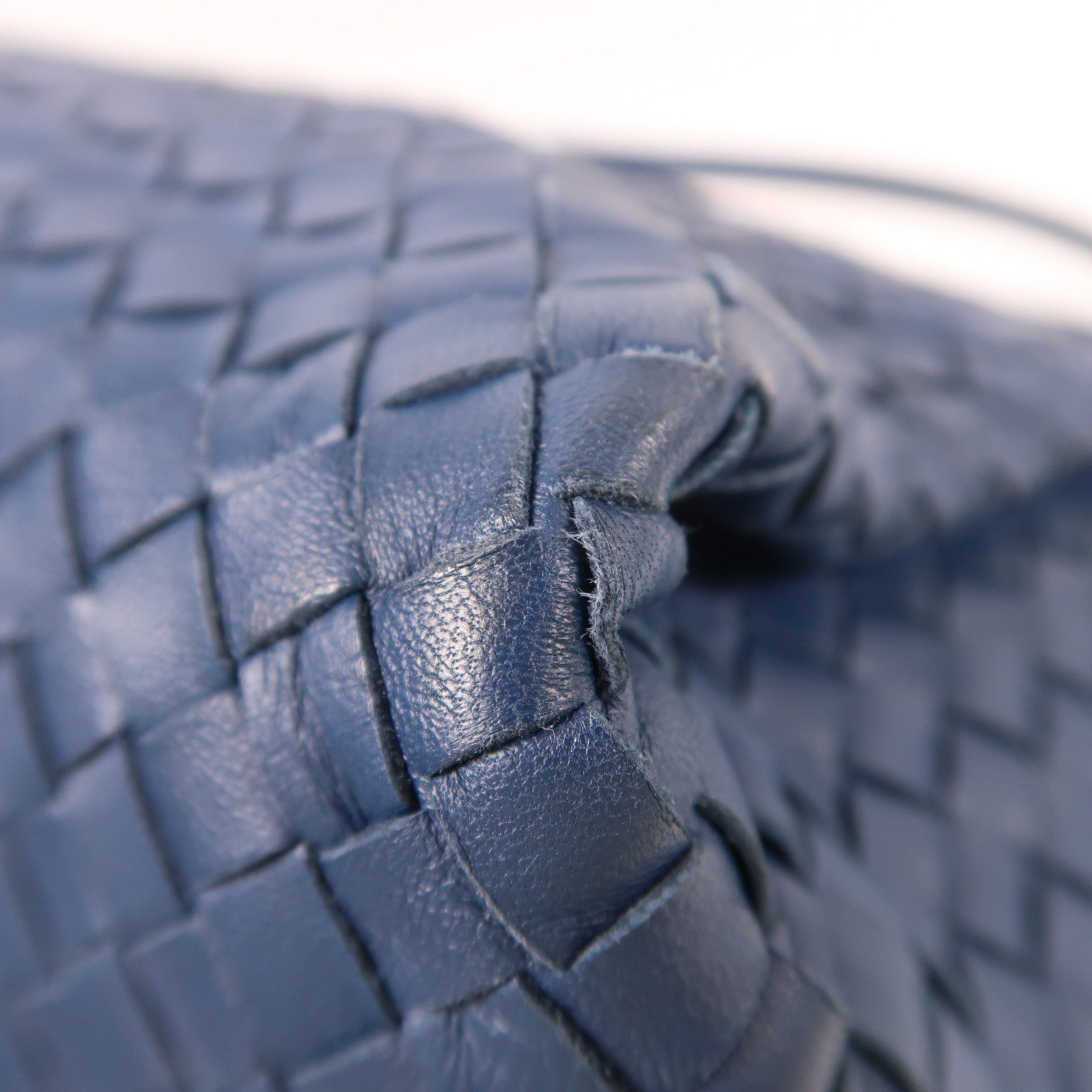 BOTTEGA VENETA 牛皮皮革Tote Bag肩背袋藍色