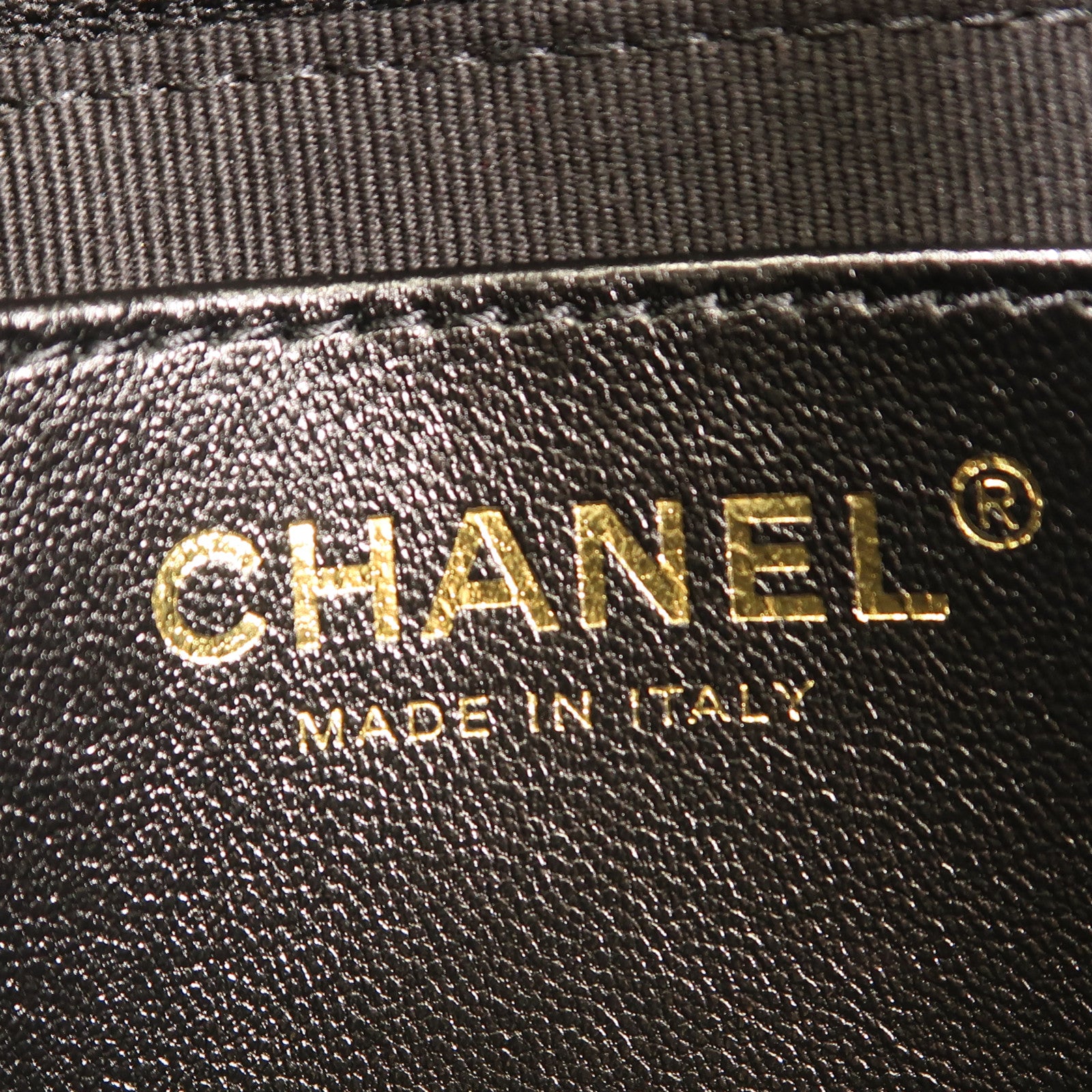 CHANEL 牛皮皮革Chain Shoulder Bag金扣鏈帶肩背袋