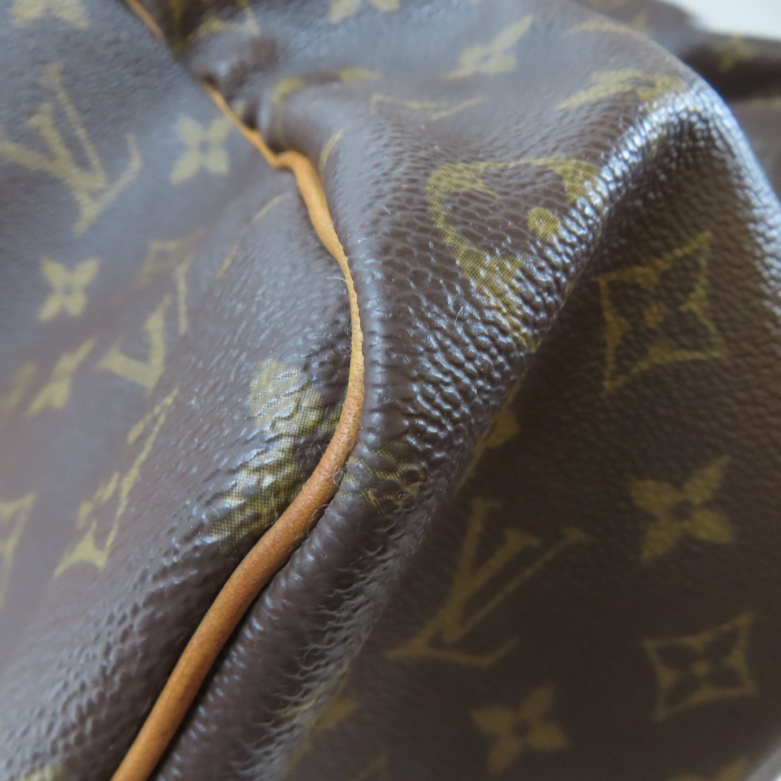 LOUIS VUITTON Monogram Keepall Bandouliere 50金扣手挽肩背兩用袋啡色
