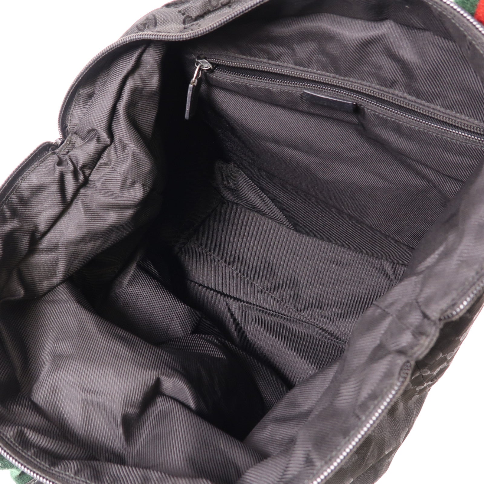 GUCCI GG Shoulder Tote Bag 131231 Nylon Black