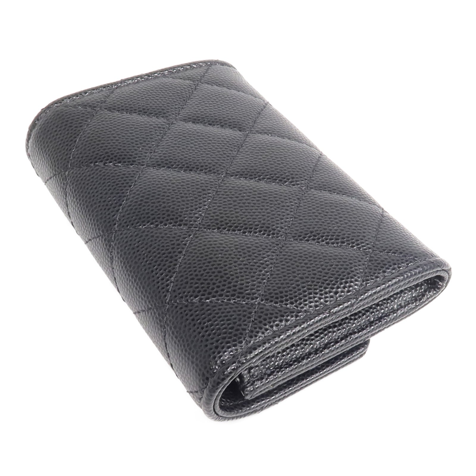 CHANEL 牛皮皮革Card/Coin Case金扣零錢包/卡片套