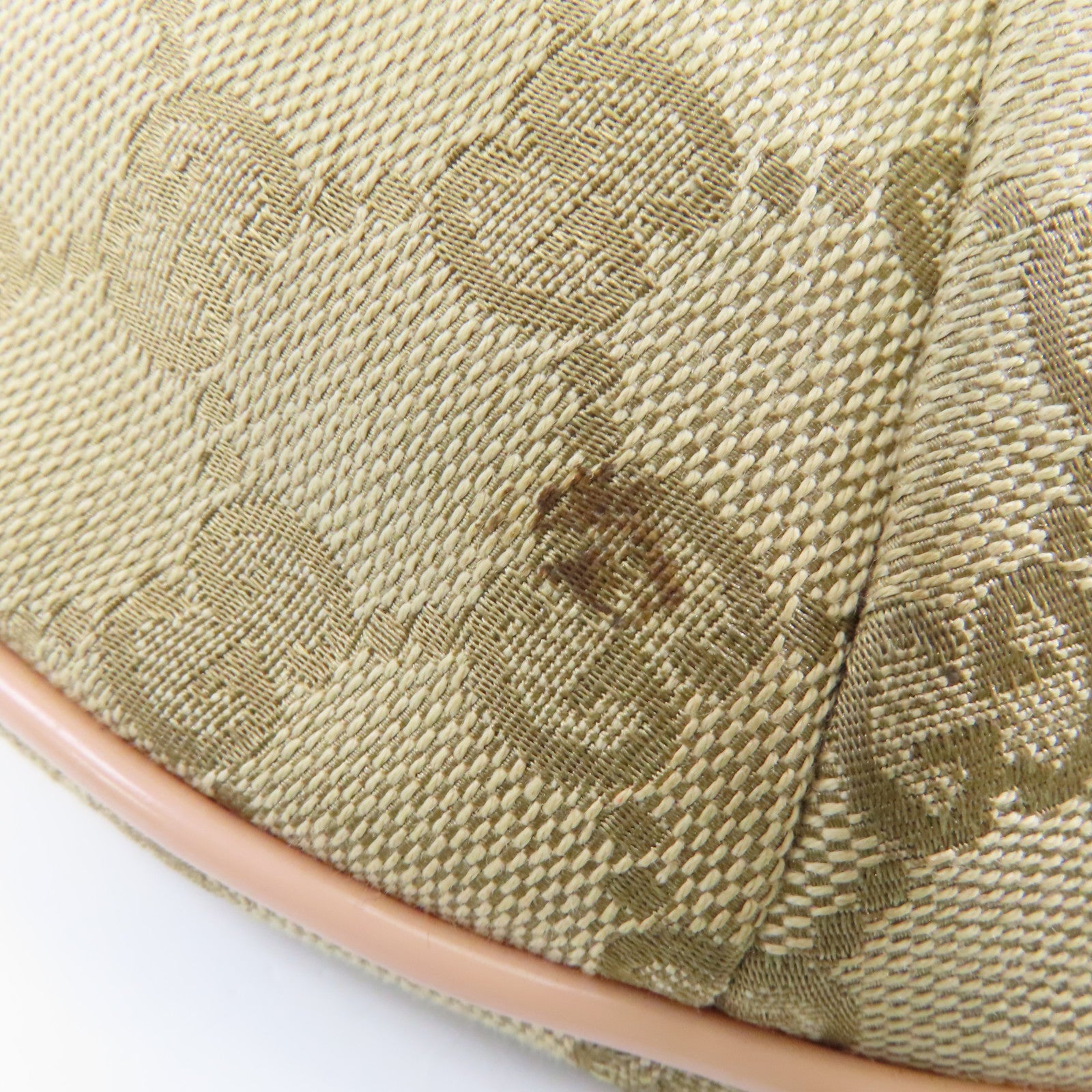 GUCCI 帆布Shoulder Bag金扣肩背袋啡色粉紅色