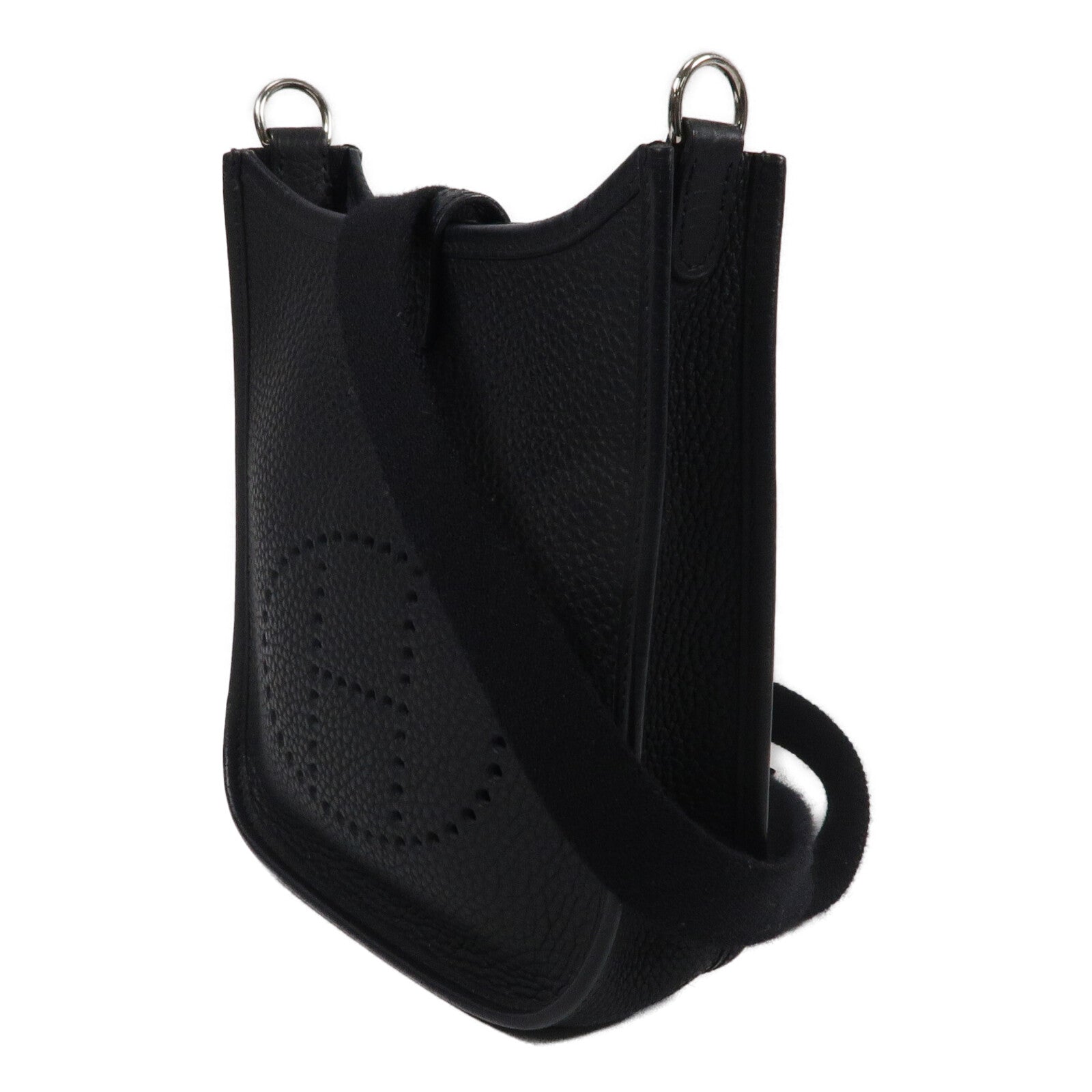 HERMES Clemence皮革Evelyne TPM肩背袋Noir