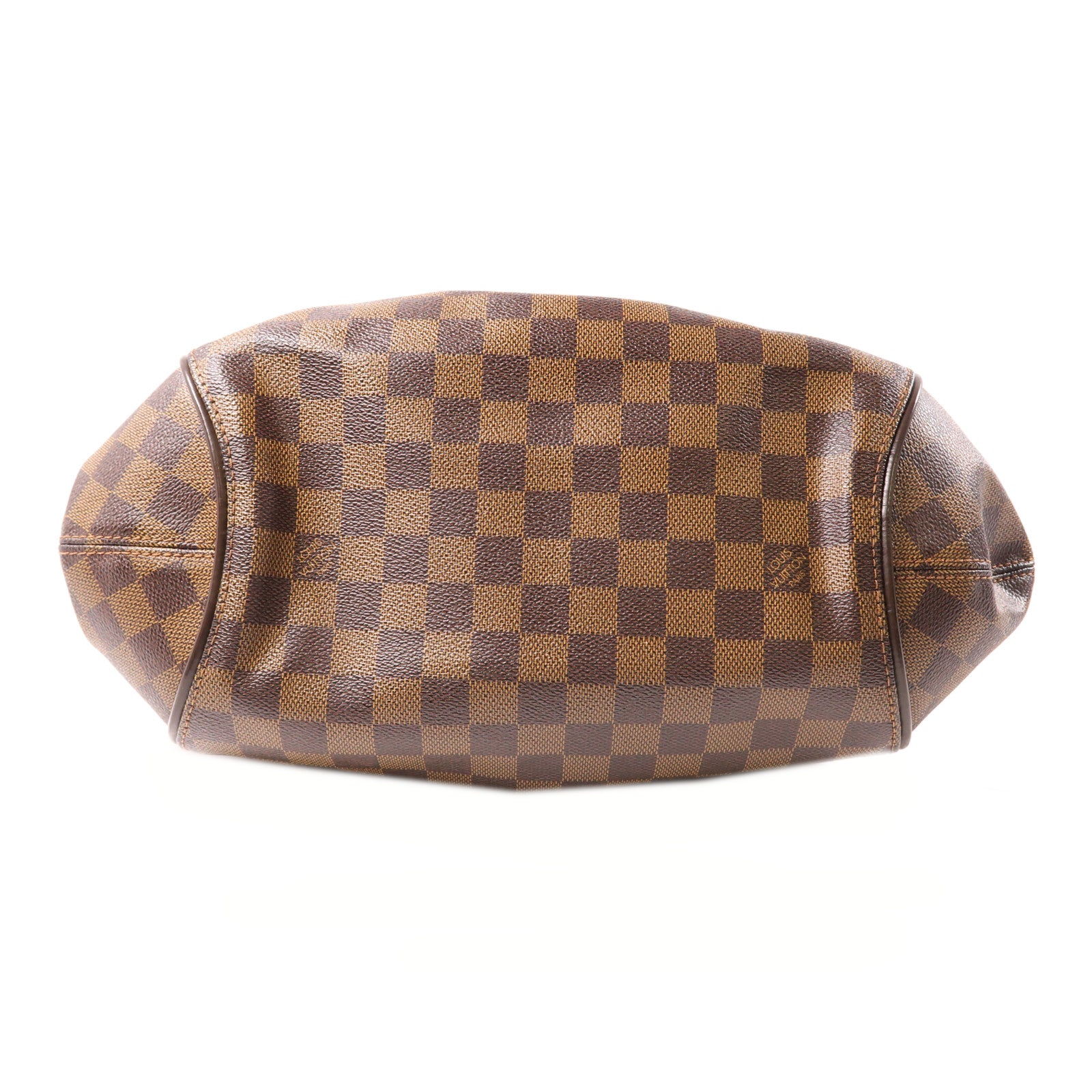 LOUIS VUITTON Damier Sistina MM金扣肩背袋棕色