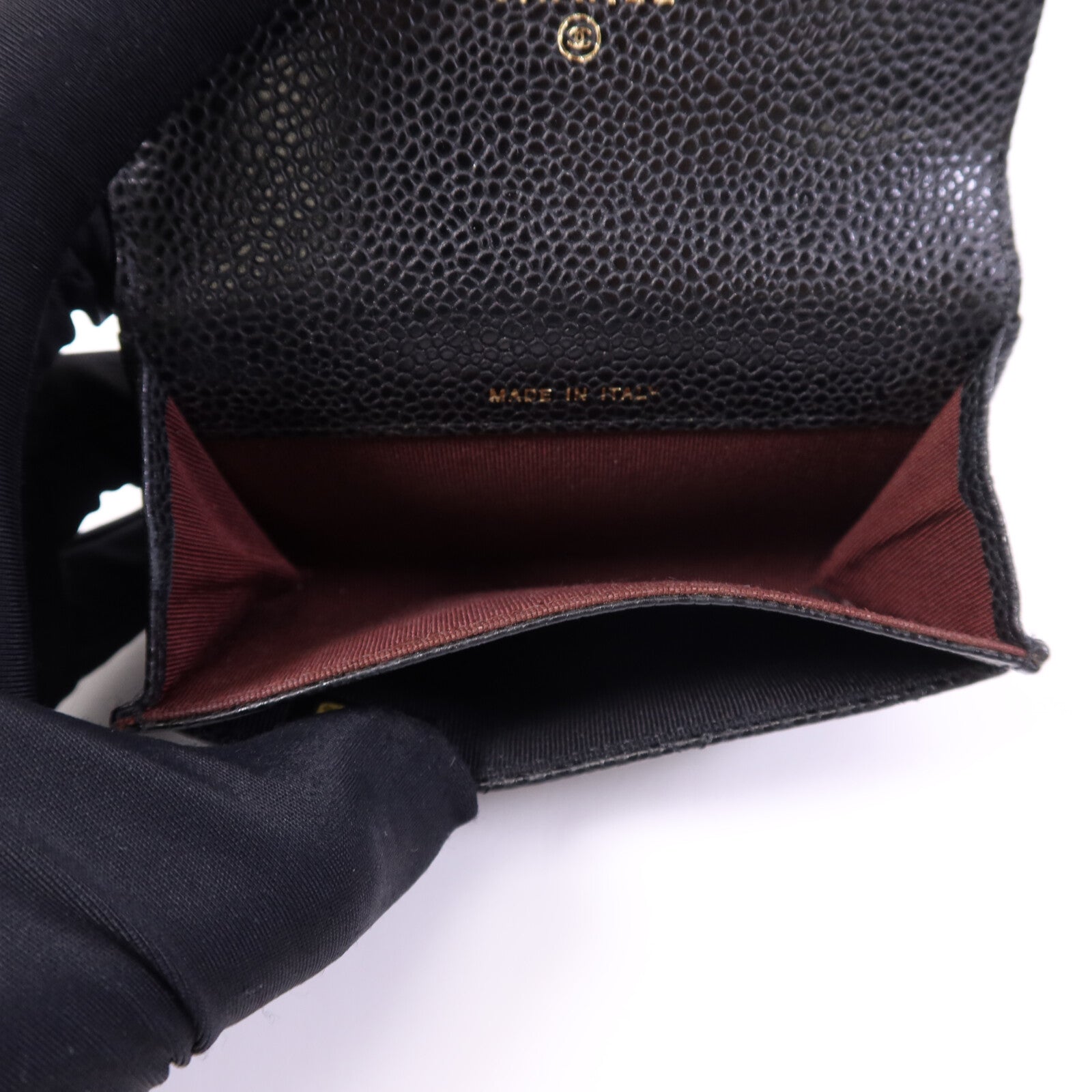 CHANEL 牛皮皮革Card Case金扣卡片套