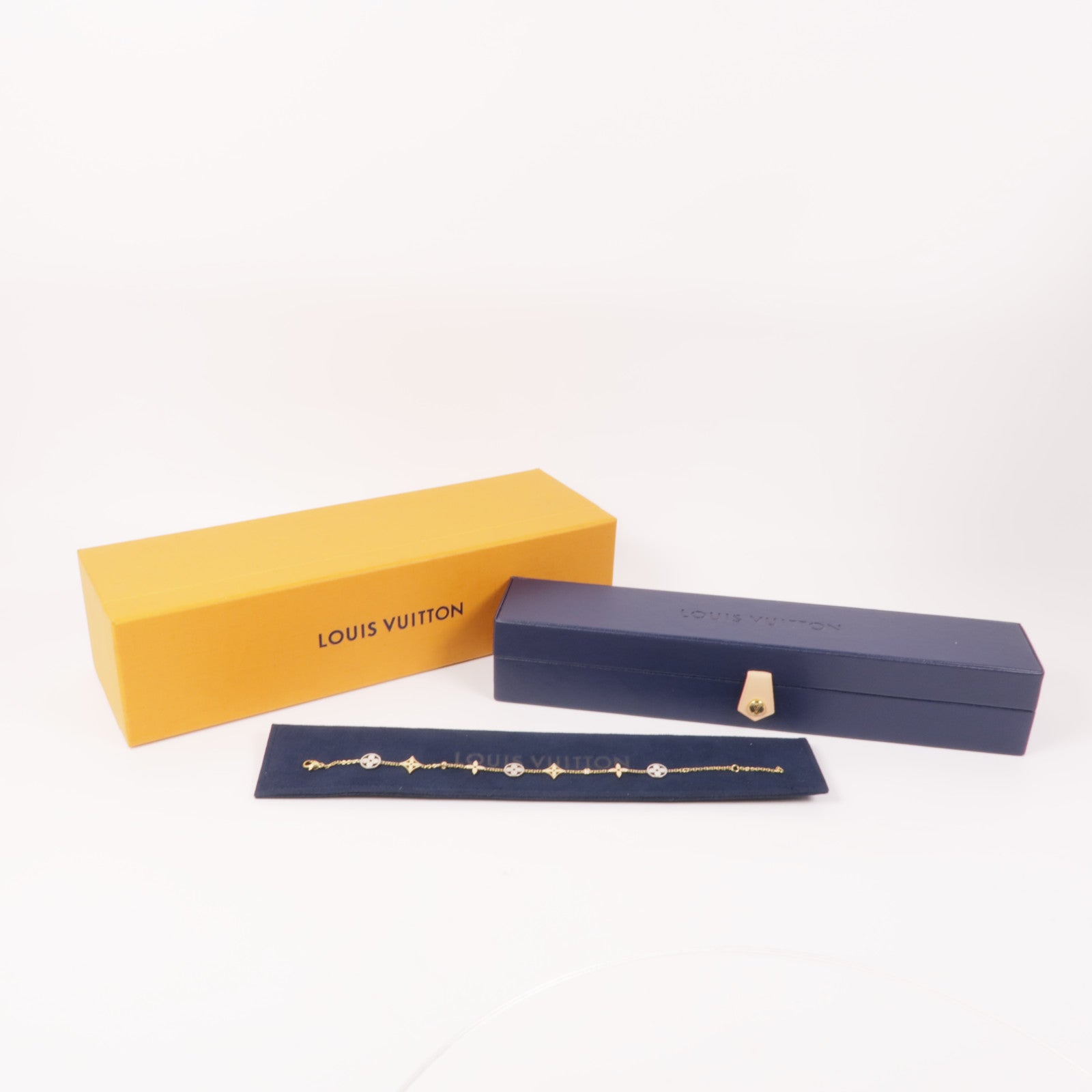LOUIS VUITTON 18K黃金/18K白金/18K玫瑰金Idylle Blossom Bracelet手鏈