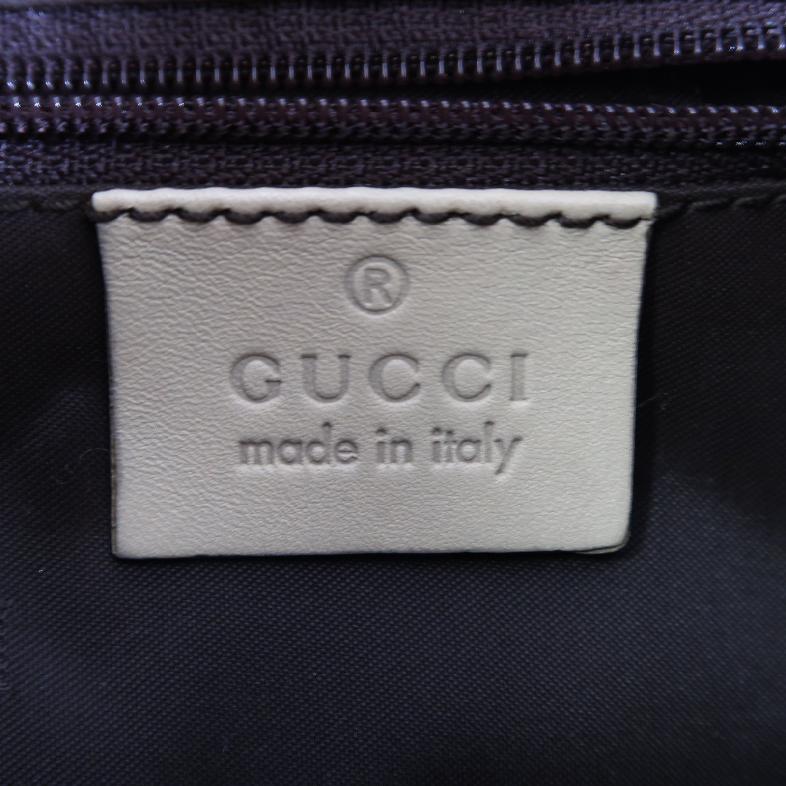GUCCI 【激減優惠】牛皮皮革Shoulder Bag銀扣肩背袋米色