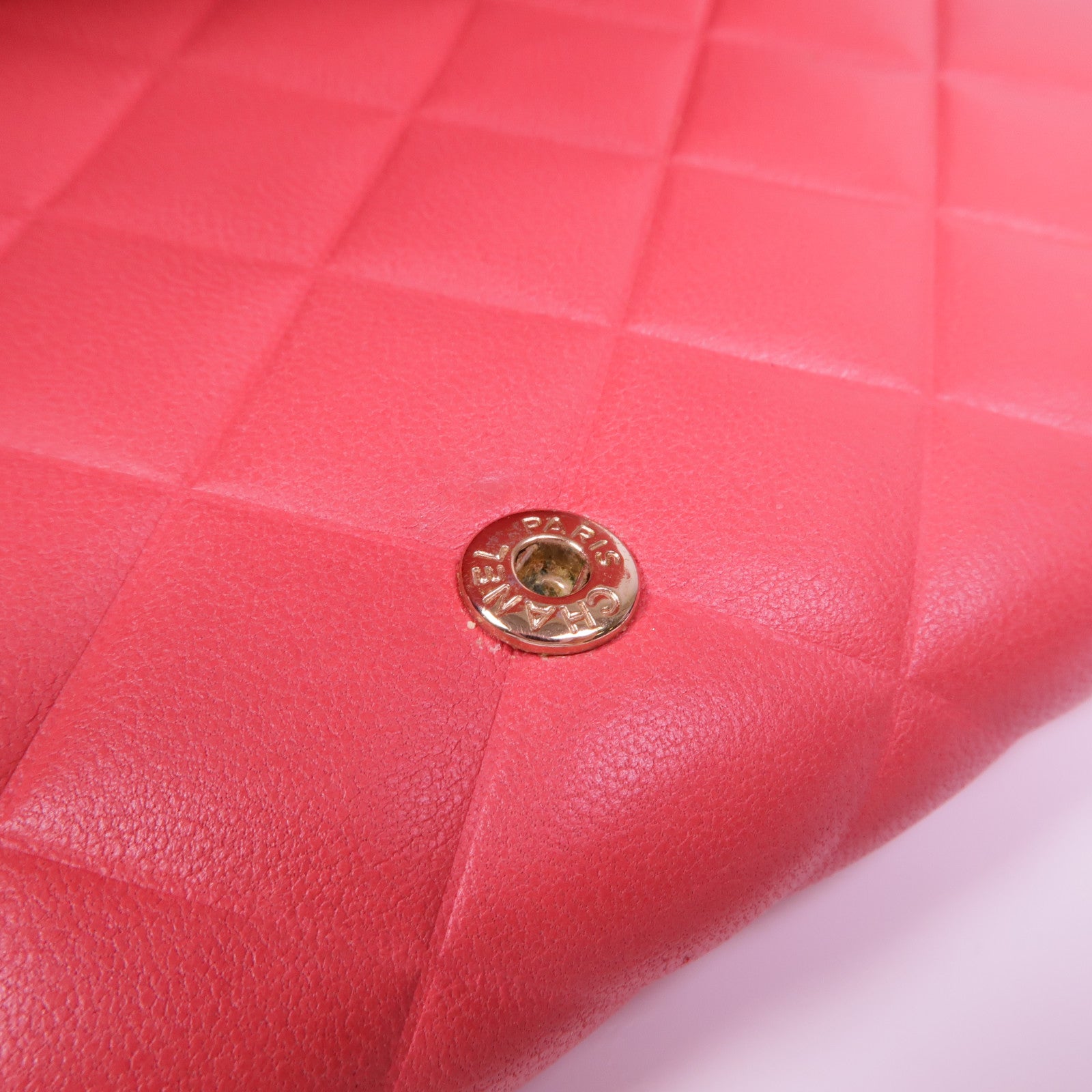 CHANEL 皮革Long Wallet金扣長錢包