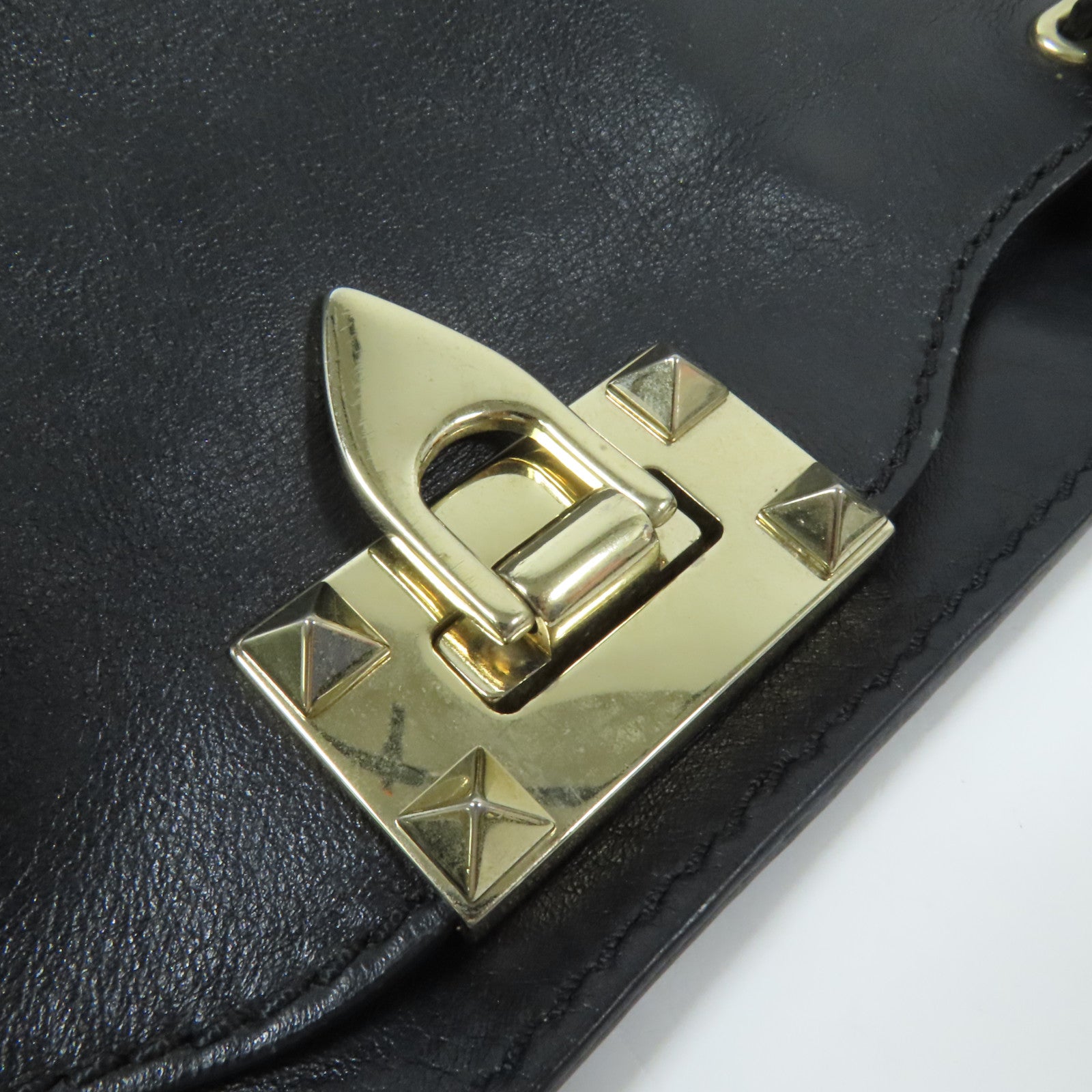 Valentino 牛皮皮革Rockstud金扣手挽肩背兩用袋
