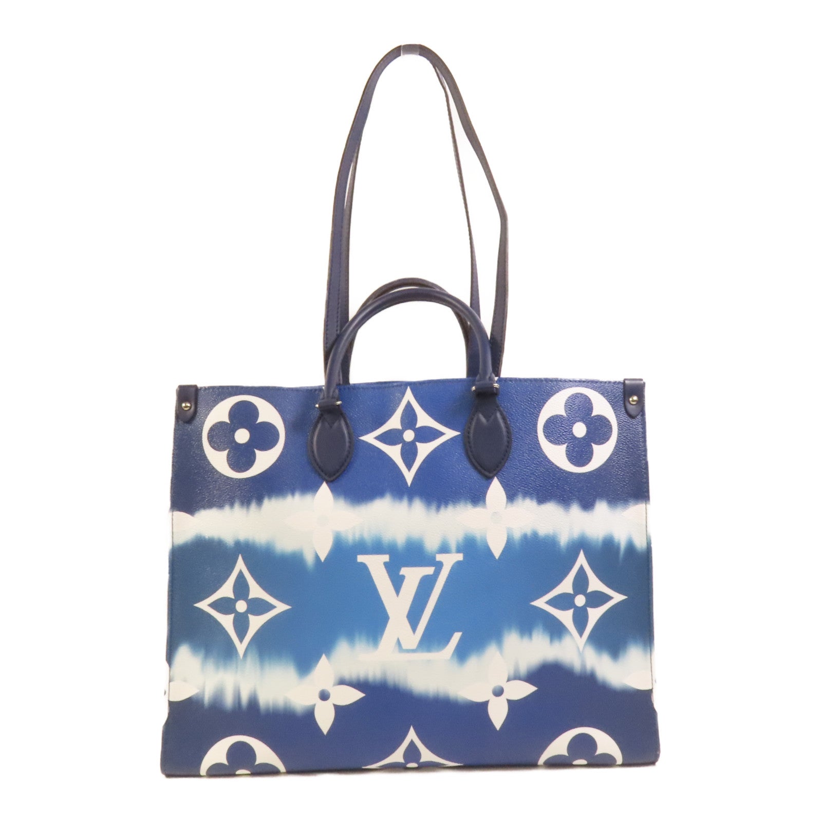 LOUIS VUITTON Monogram Escale On The Go銀扣手挽肩背兩用袋