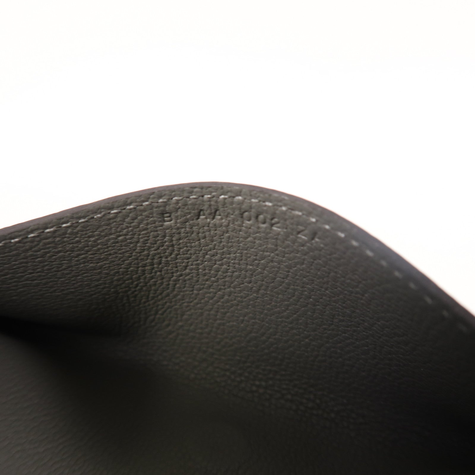 HERMES Evercolor皮革R.M.S Passport Holder銀扣護照套灰色