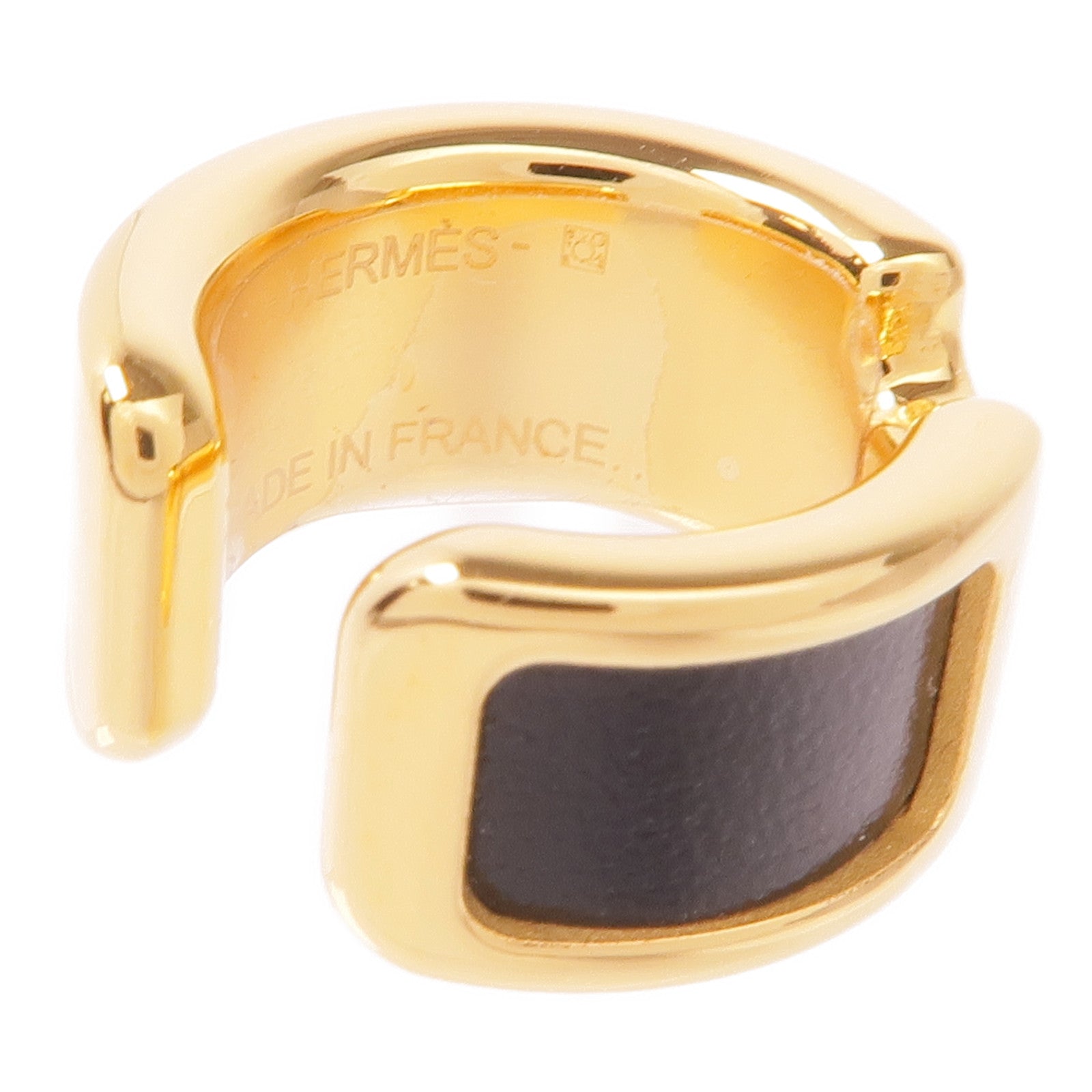 HERMES 金屬/牛皮皮革Olympe Ear Cuff耳夾