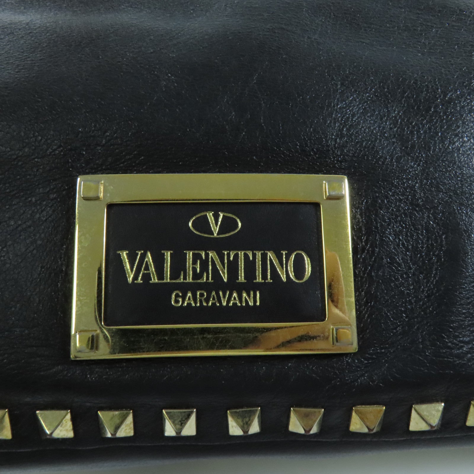 Valentino 牛皮皮革Rockstud金扣手挽肩背兩用袋