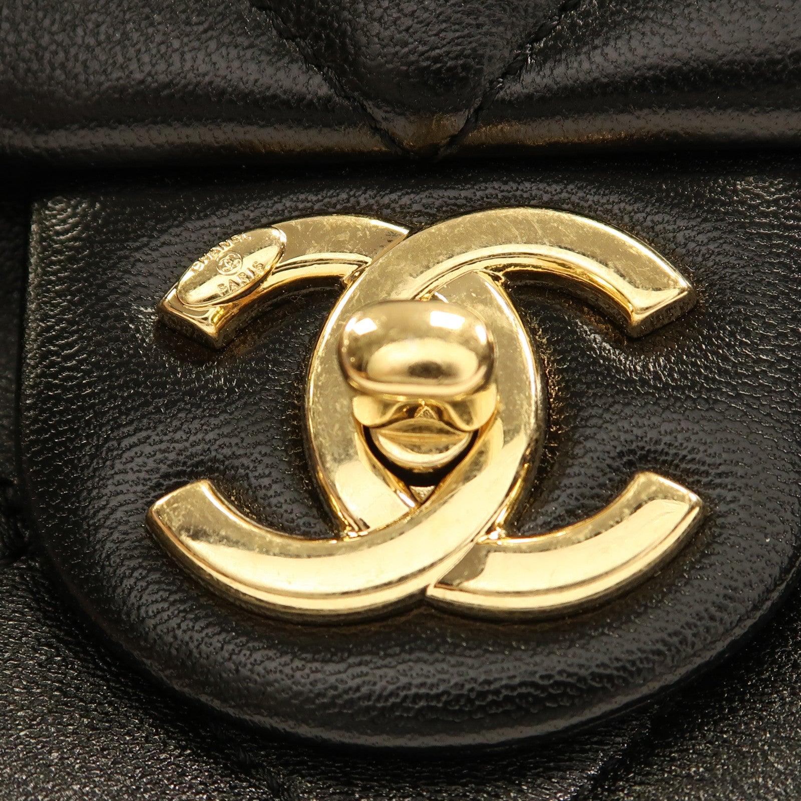 CHANEL 牛皮皮革Chain Shoulder Bag金扣鏈帶肩背袋