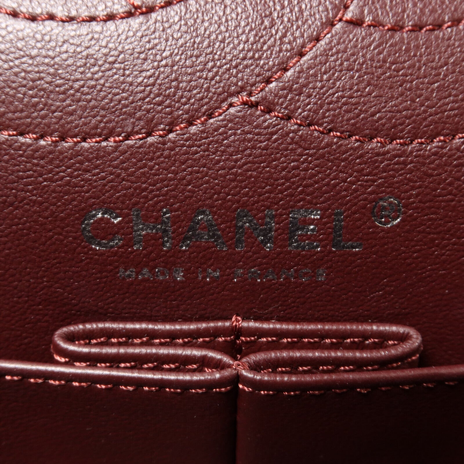 CHANEL 牛皮皮革2.55 Medium鏈帶肩背袋