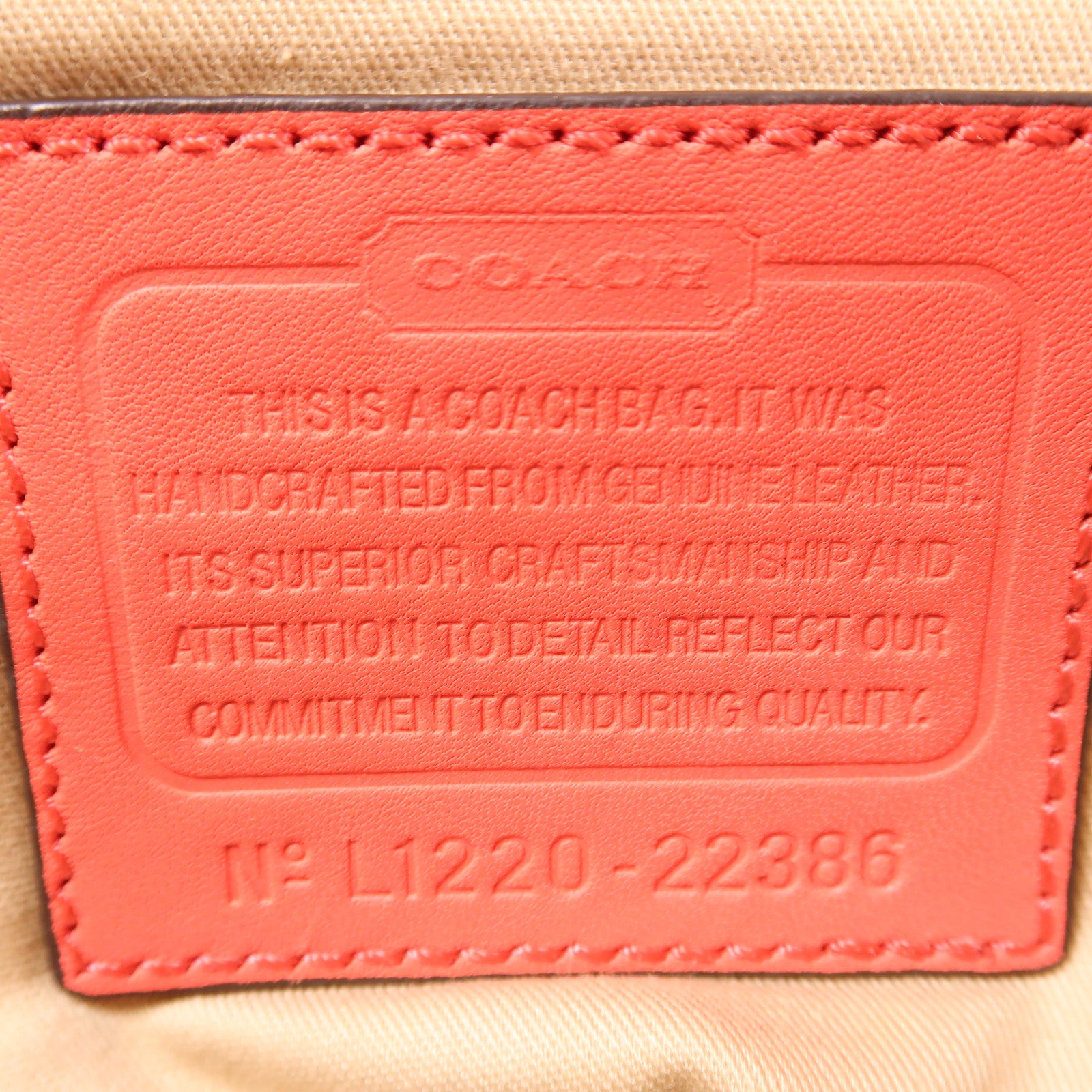 COACH 牛皮皮革2 Way Shoulde銀扣手挽肩背兩用袋