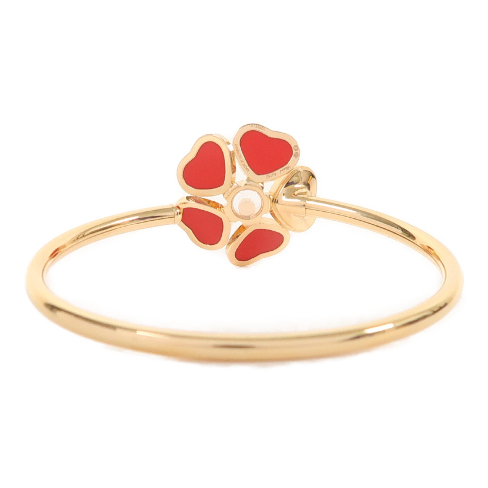 Chopard 18K玫瑰金Happy Hearts Flowers手鐲