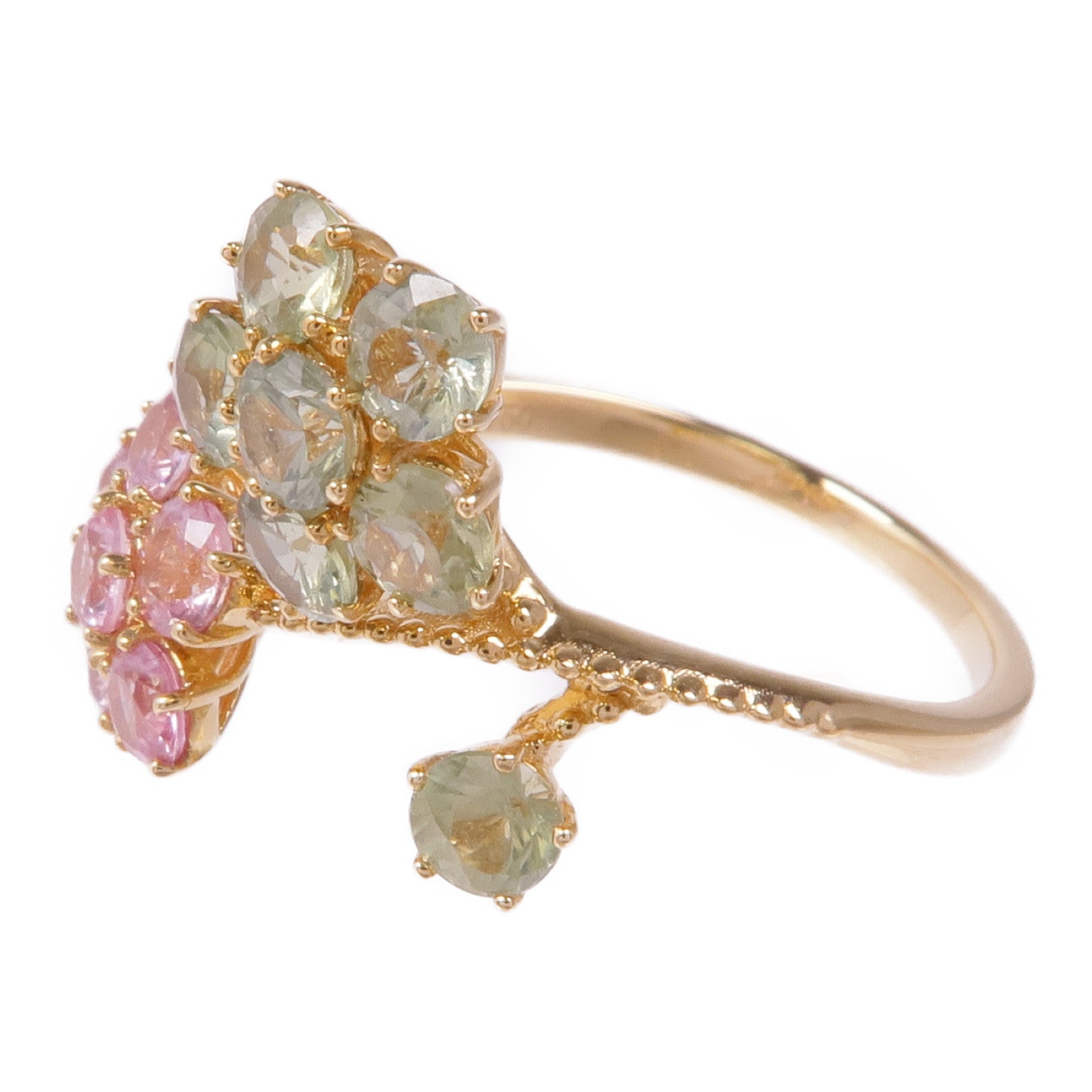 JEWELRY 【激減優惠】18K黃金Color Stone Ring彩色寶石戒指US#5.75