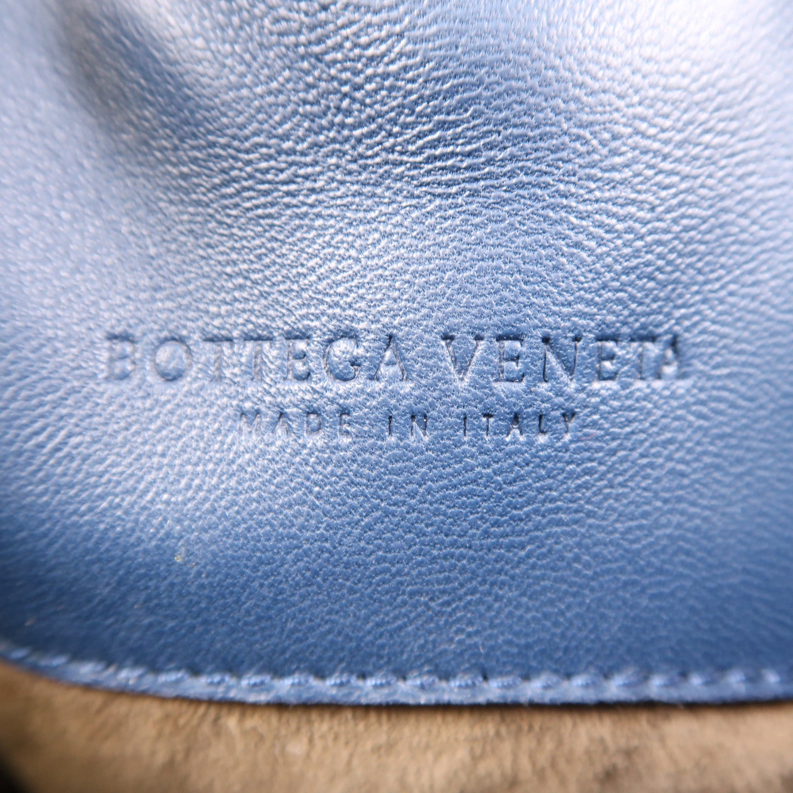 BOTTEGA VENETA 牛皮皮革Tote Bag肩背袋藍色