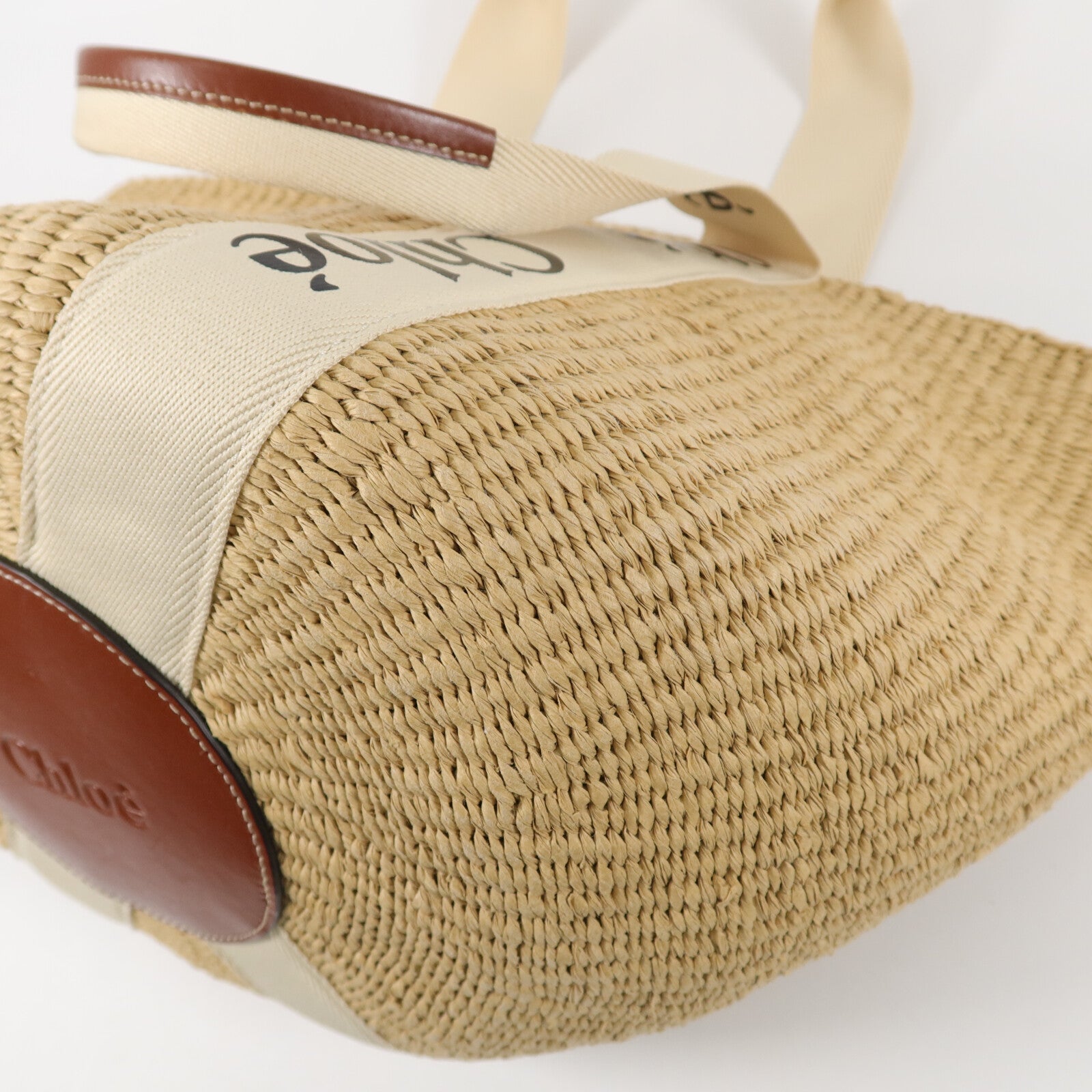 Chloe Natural Fiber Large Woody Basket肩背袋