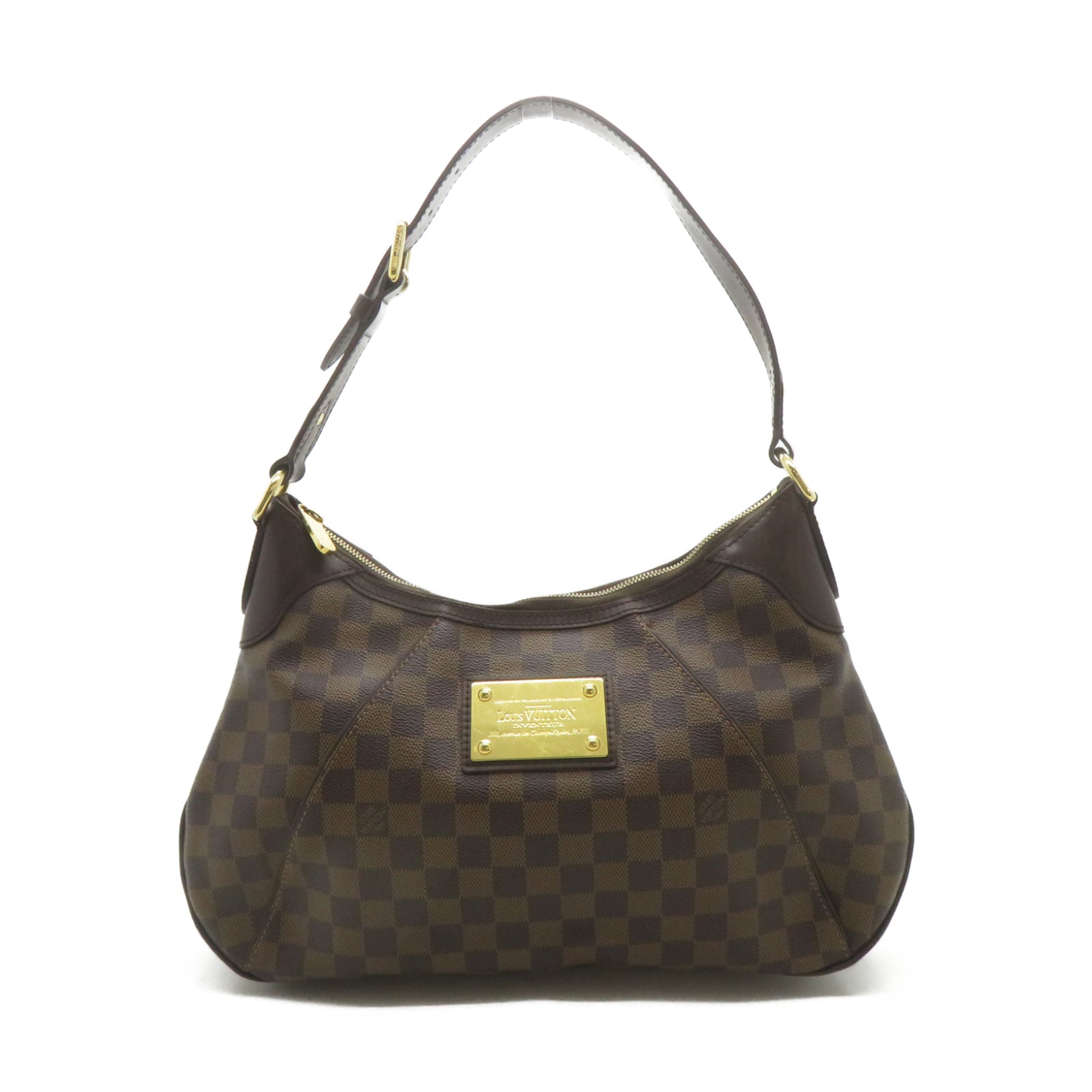 LOUIS VUITTON 【激減優惠】Damier Thames PM金扣肩背袋啡色