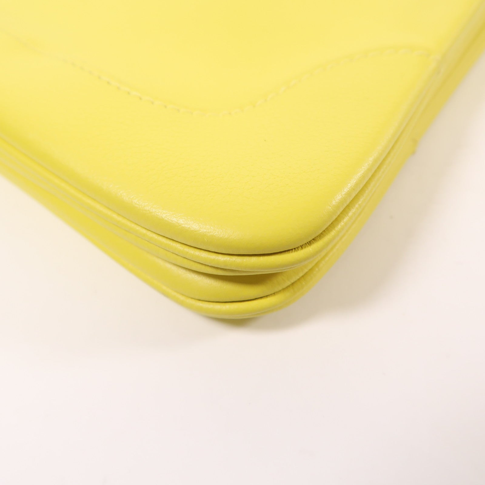 HERMES PHW Trim Duo 24 Shoulder Bag Swift Leather Lime