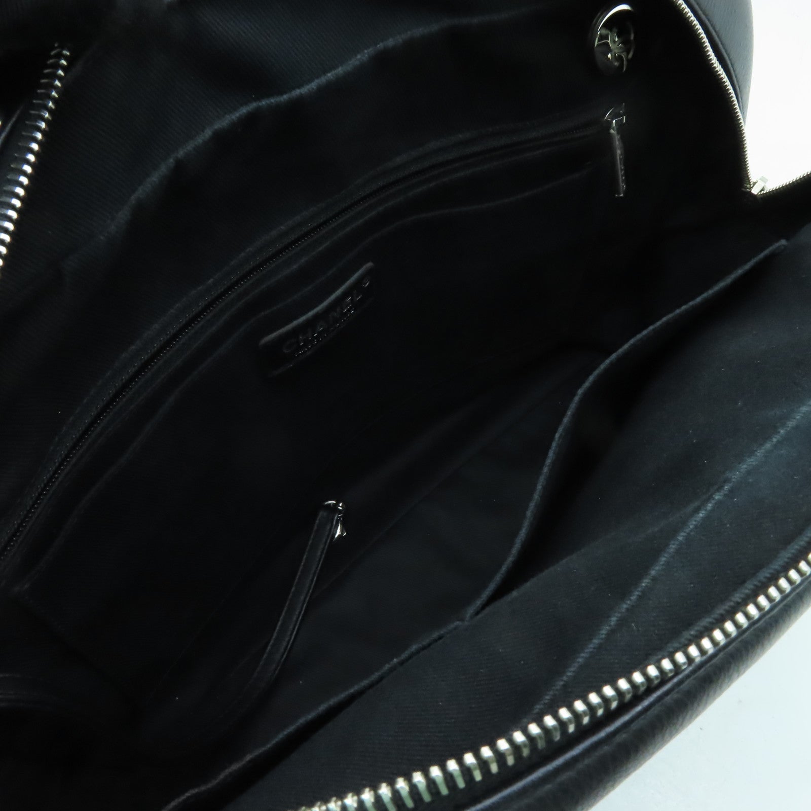 CHANEL 【激減優惠】菱格羊皮皮革Chain Shoulder銀扣鏈帶肩背袋黑色