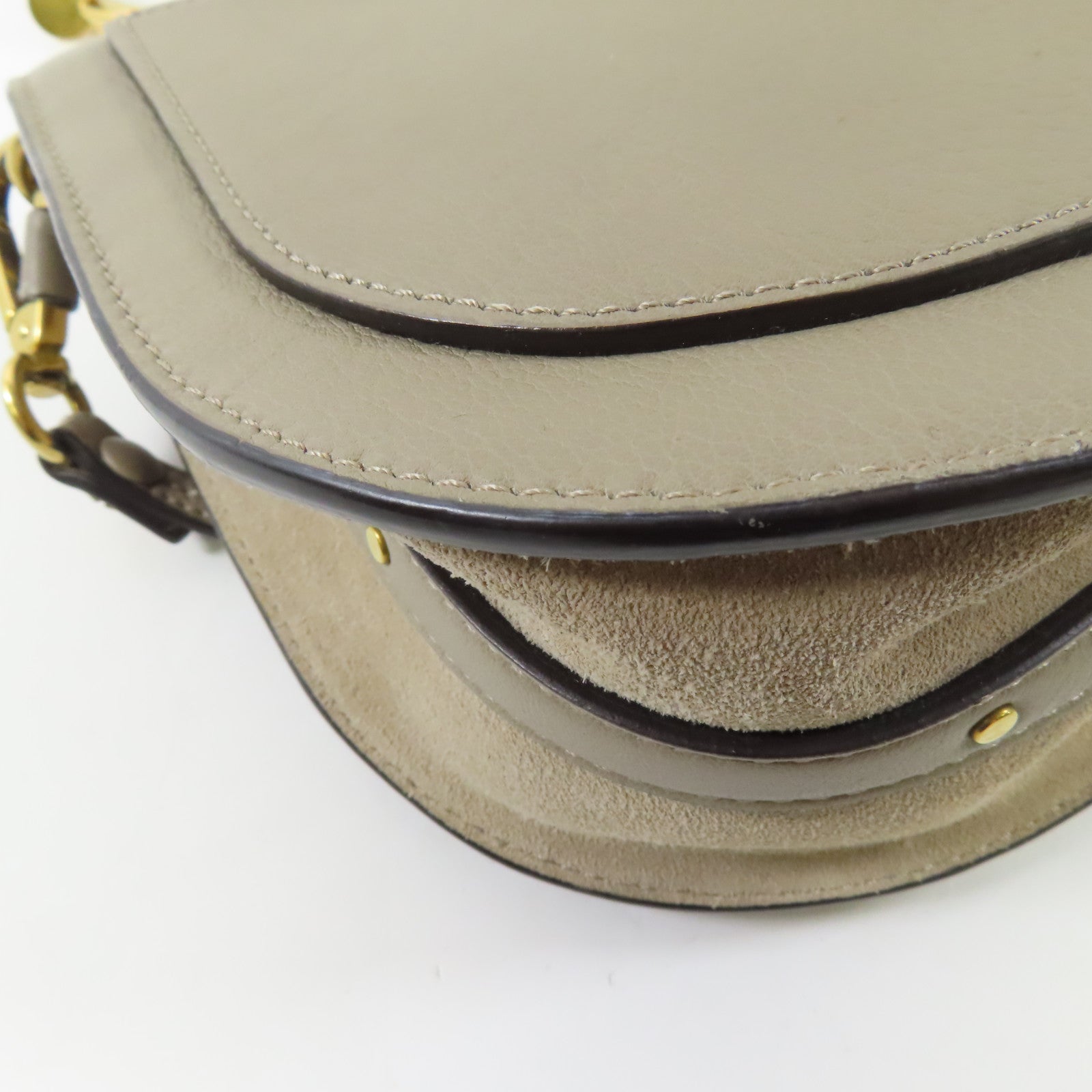Chloe 【激減優惠】牛皮皮革Nile Bag金扣手挽肩背兩用袋