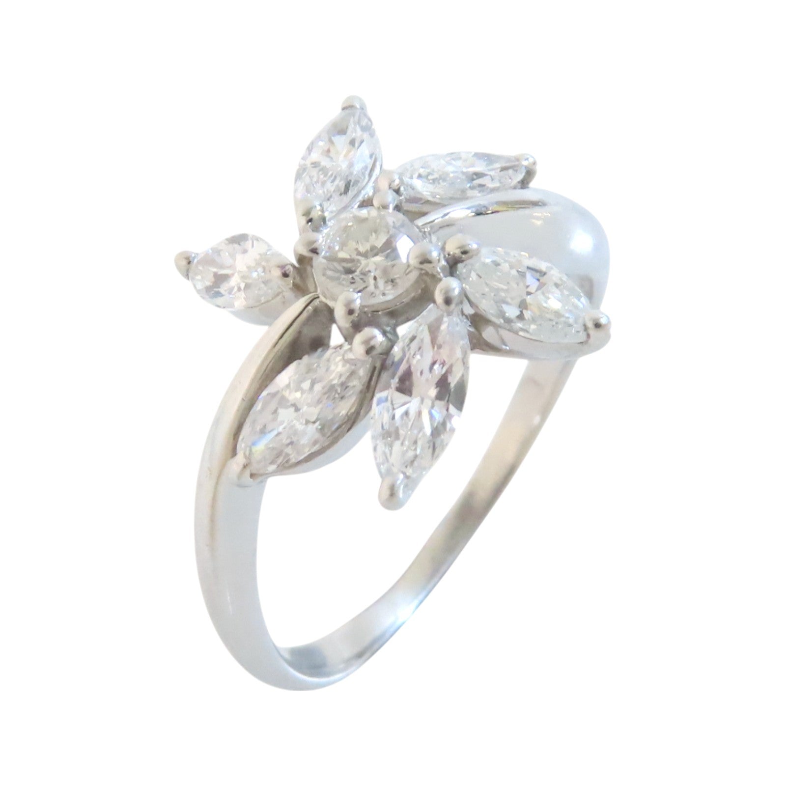 JEWELRY 【激減優惠】PT900鉑金/鑽石Diamond Ring戒指US#7.5