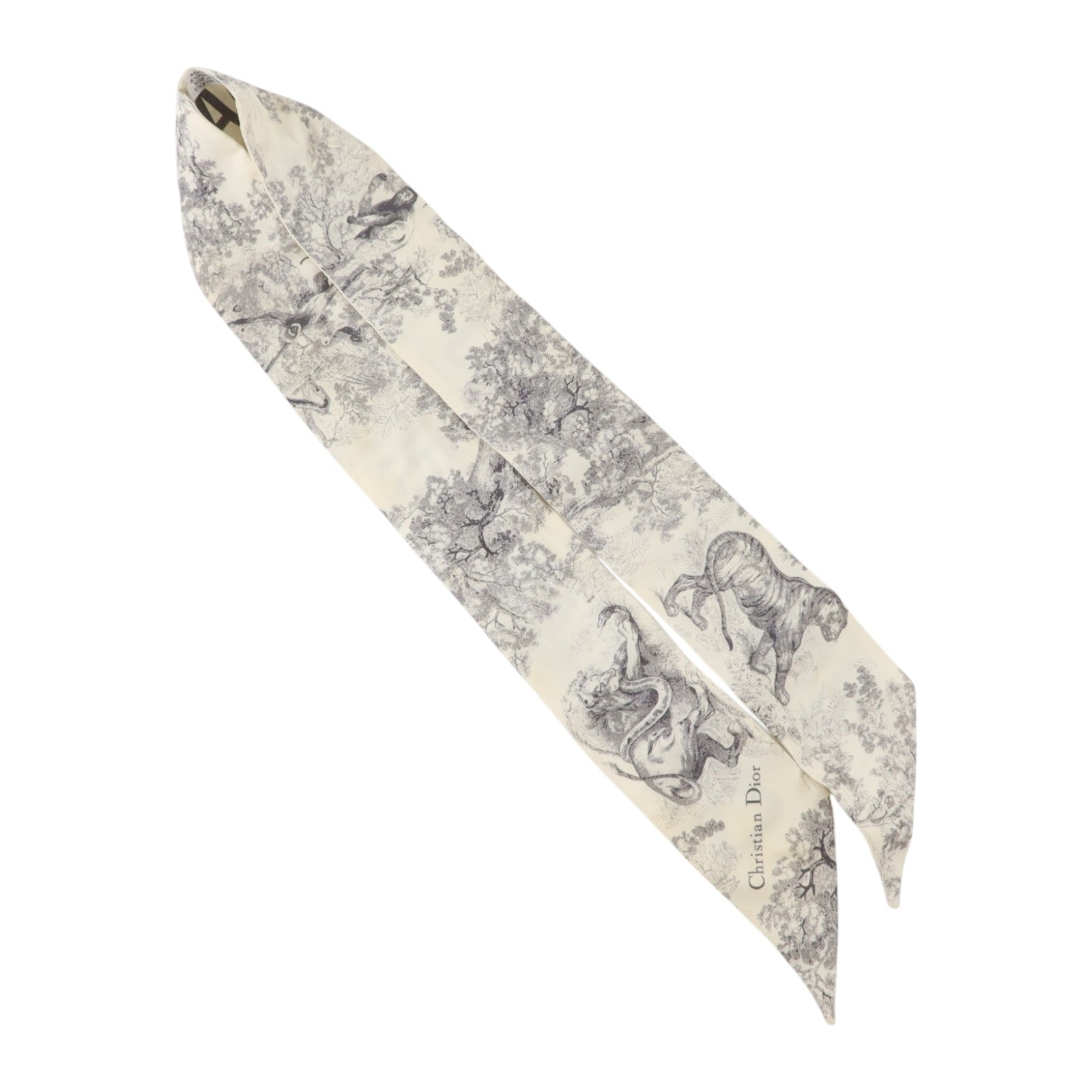 Dior 絲質Toile De Jouy Mitzah Scarf絲巾