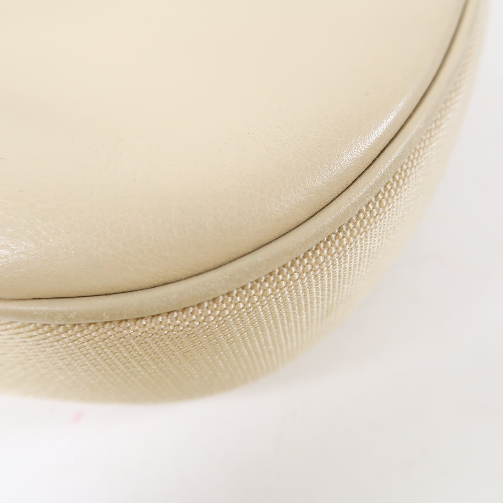 GUCCI 【激減優惠】牛皮皮革Shoulder Bag銀扣肩背袋米色