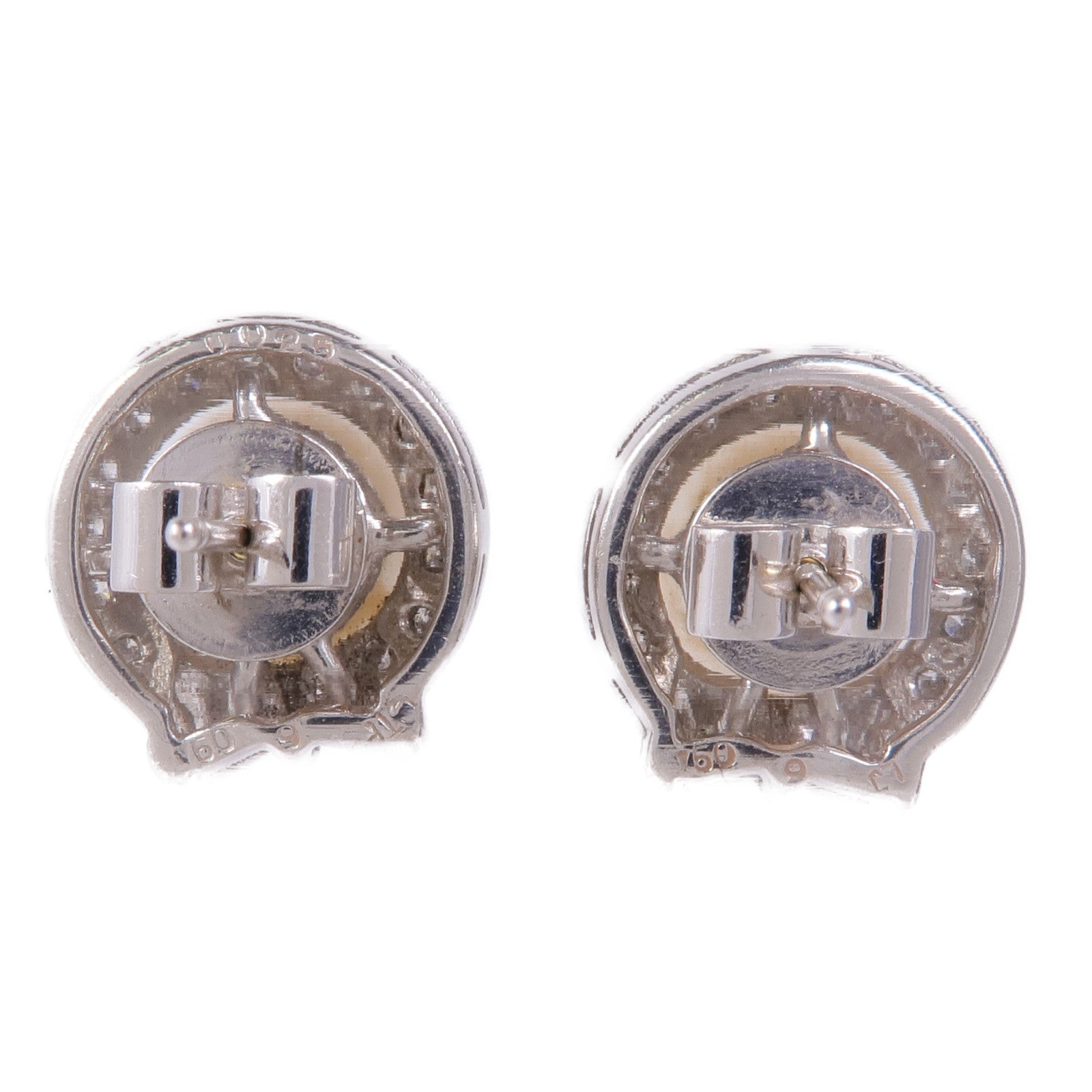 JEWELRY 18K白金Pearl/Diamond Earrings珍珠/鑽石耳環