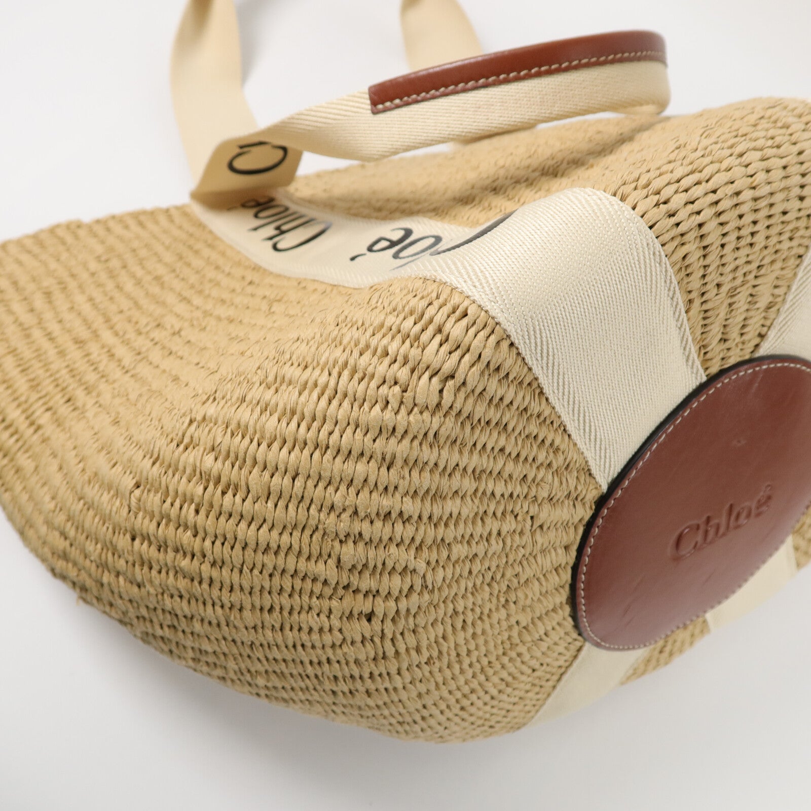 Chloe Natural Fiber Large Woody Basket肩背袋