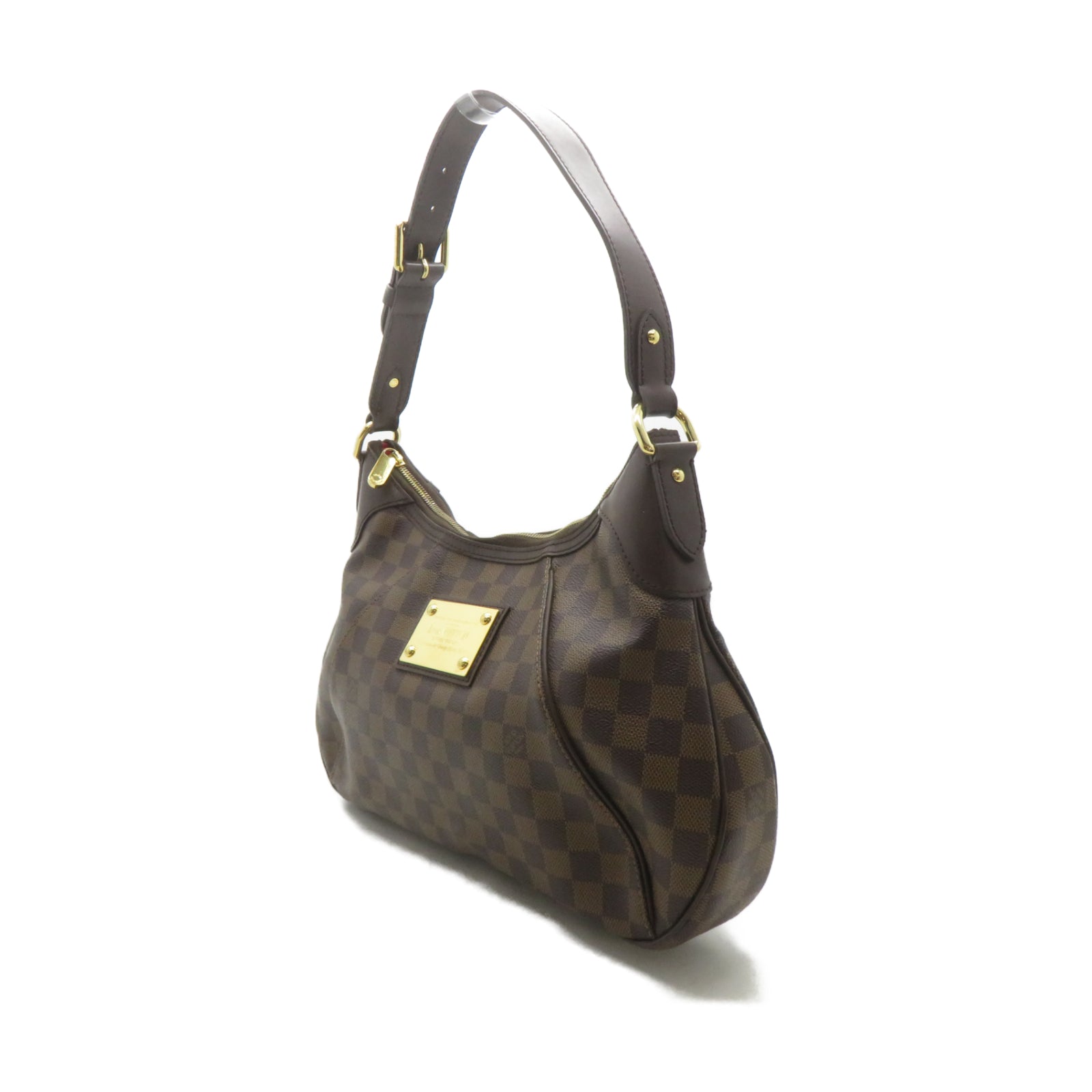 LOUIS VUITTON 【激減優惠】Damier Thames PM金扣肩背袋啡色