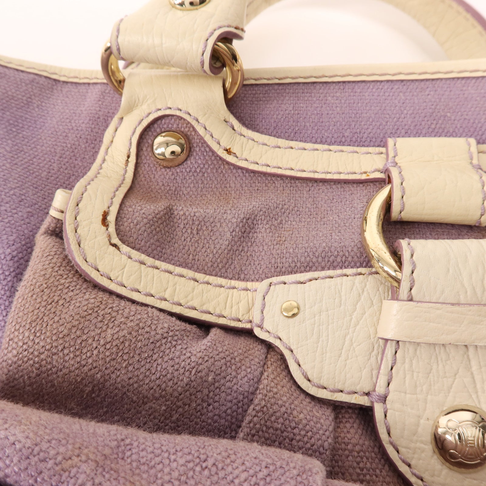 CELINE 帆布Hand Bag金扣手挽袋