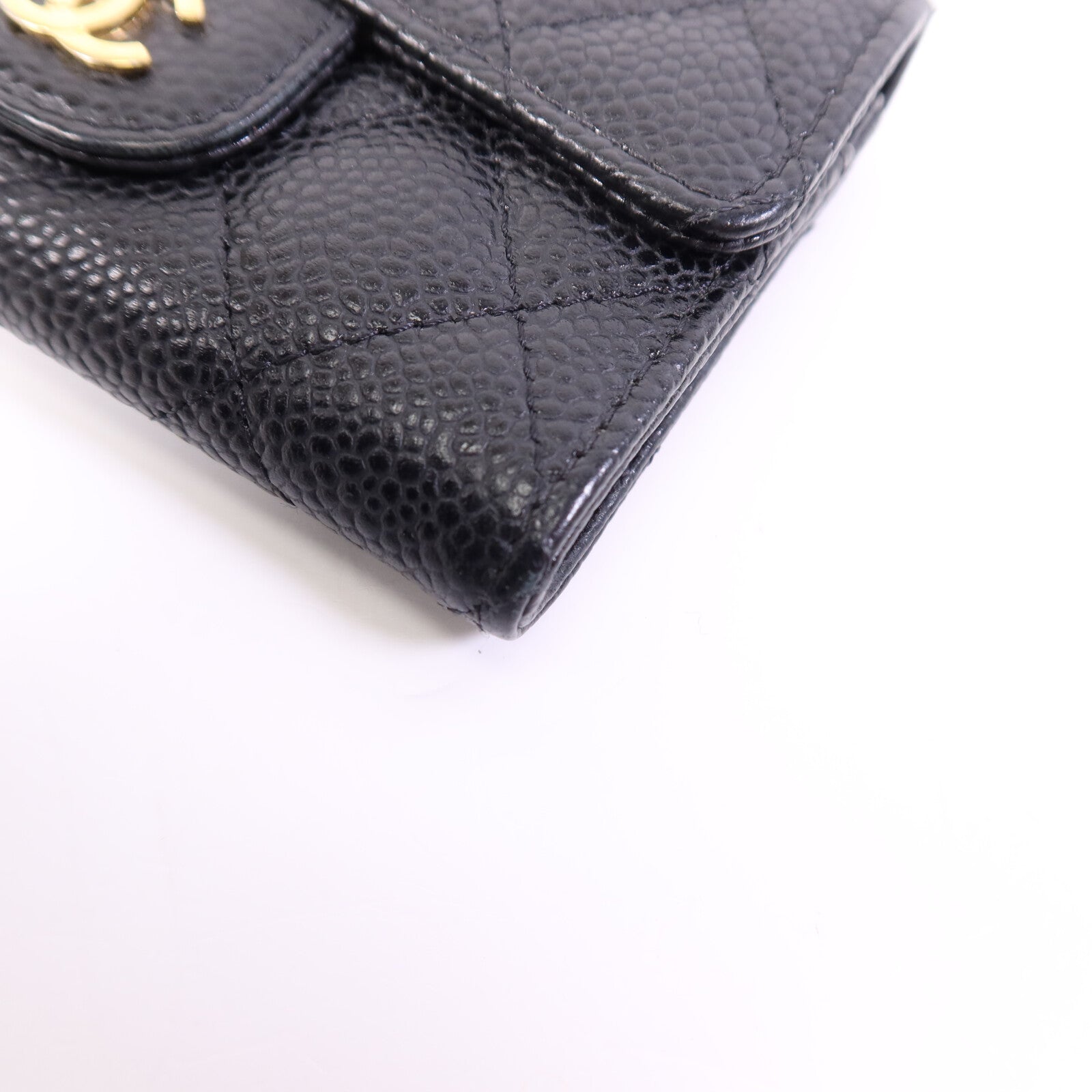 CHANEL 牛皮皮革Card Case金扣卡片套
