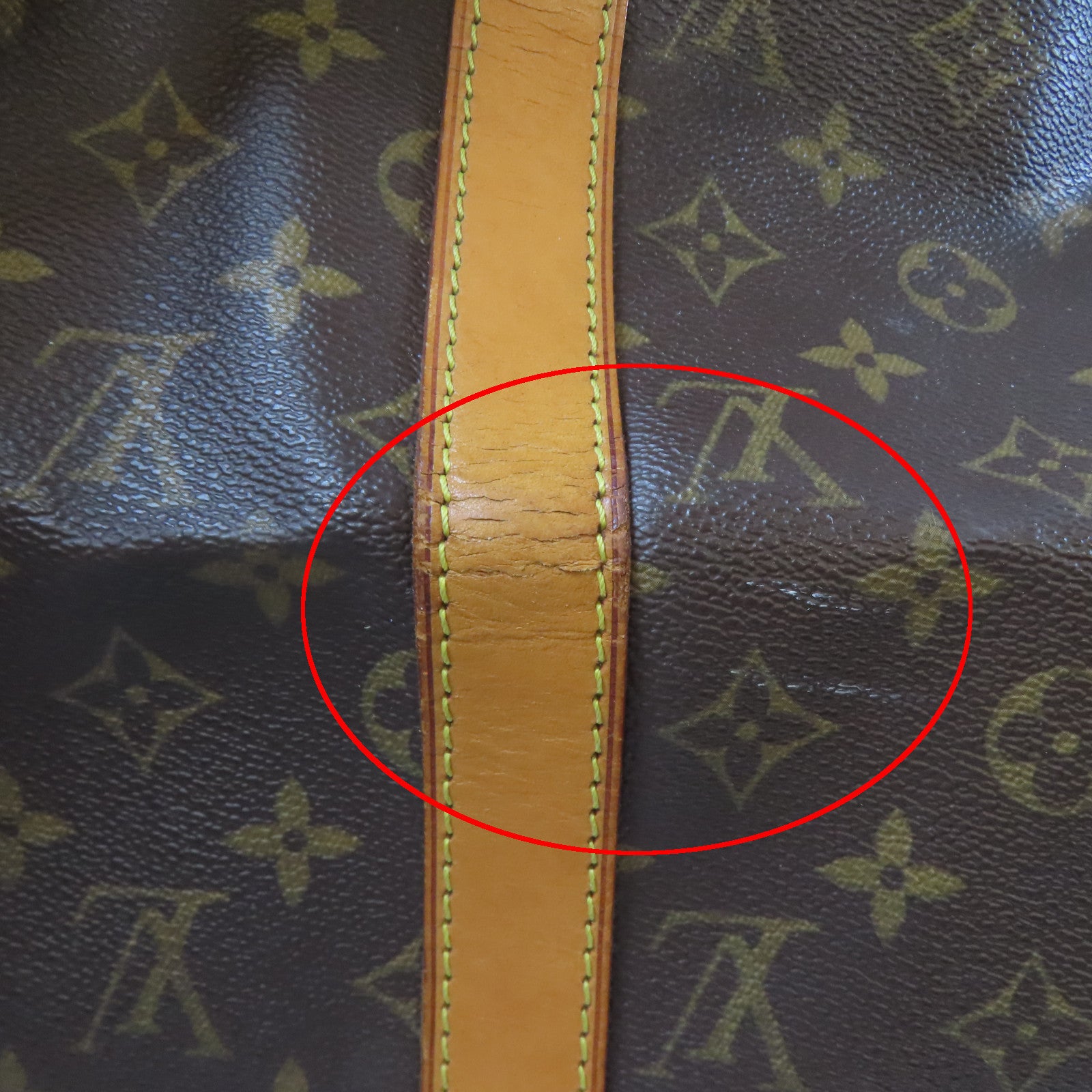 LOUIS VUITTON Monogram Keepall Bandouliere 50金扣手挽肩背兩用袋啡色