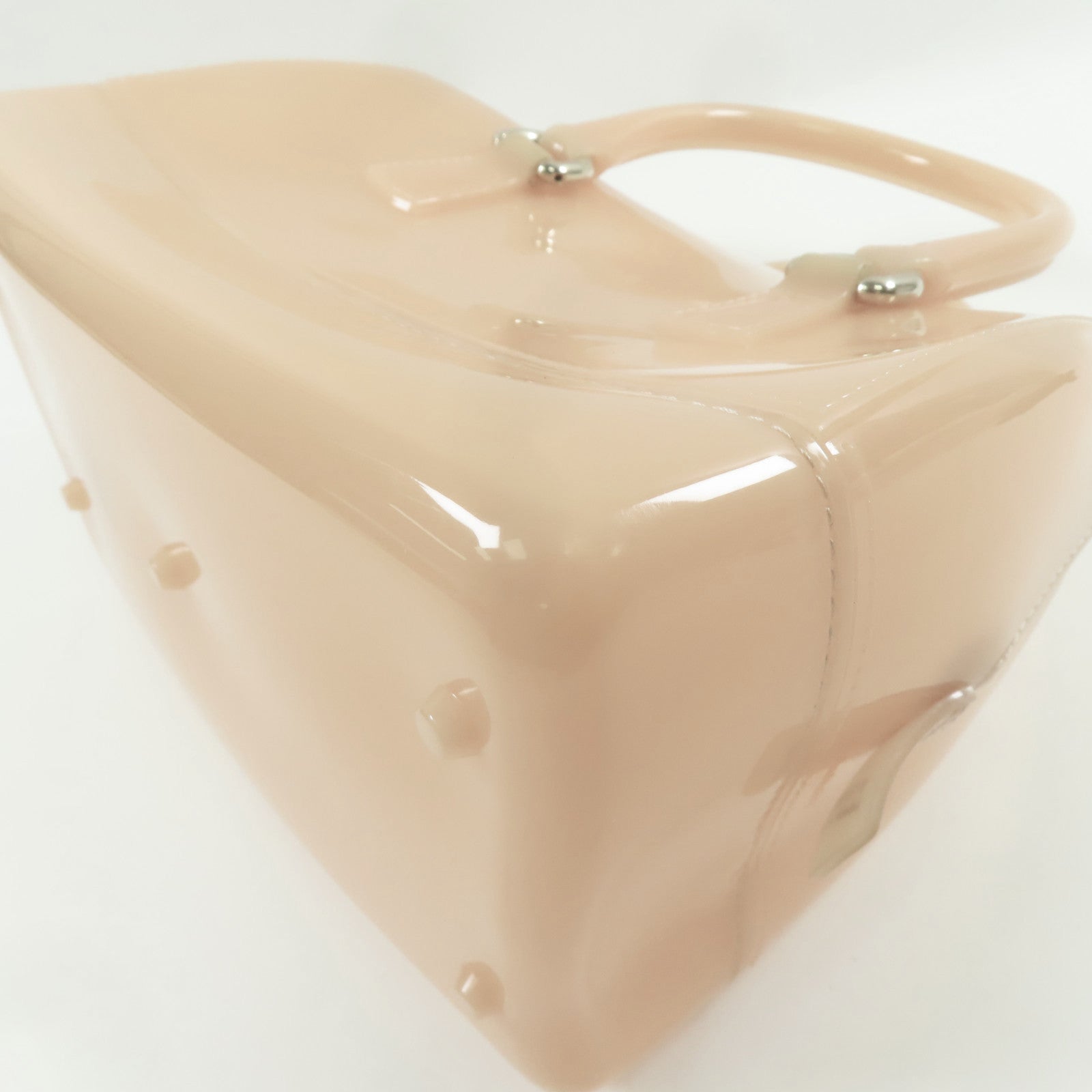 Furla PVC Candy Bag金扣手挽袋沙漠色