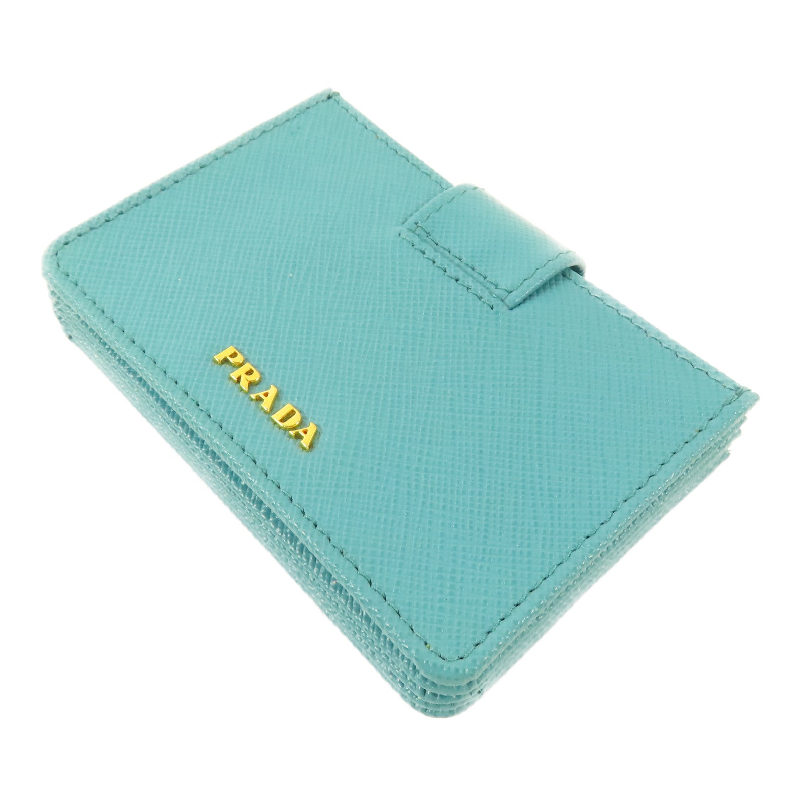 PRADA Saffiano皮革Card case金扣卡片套