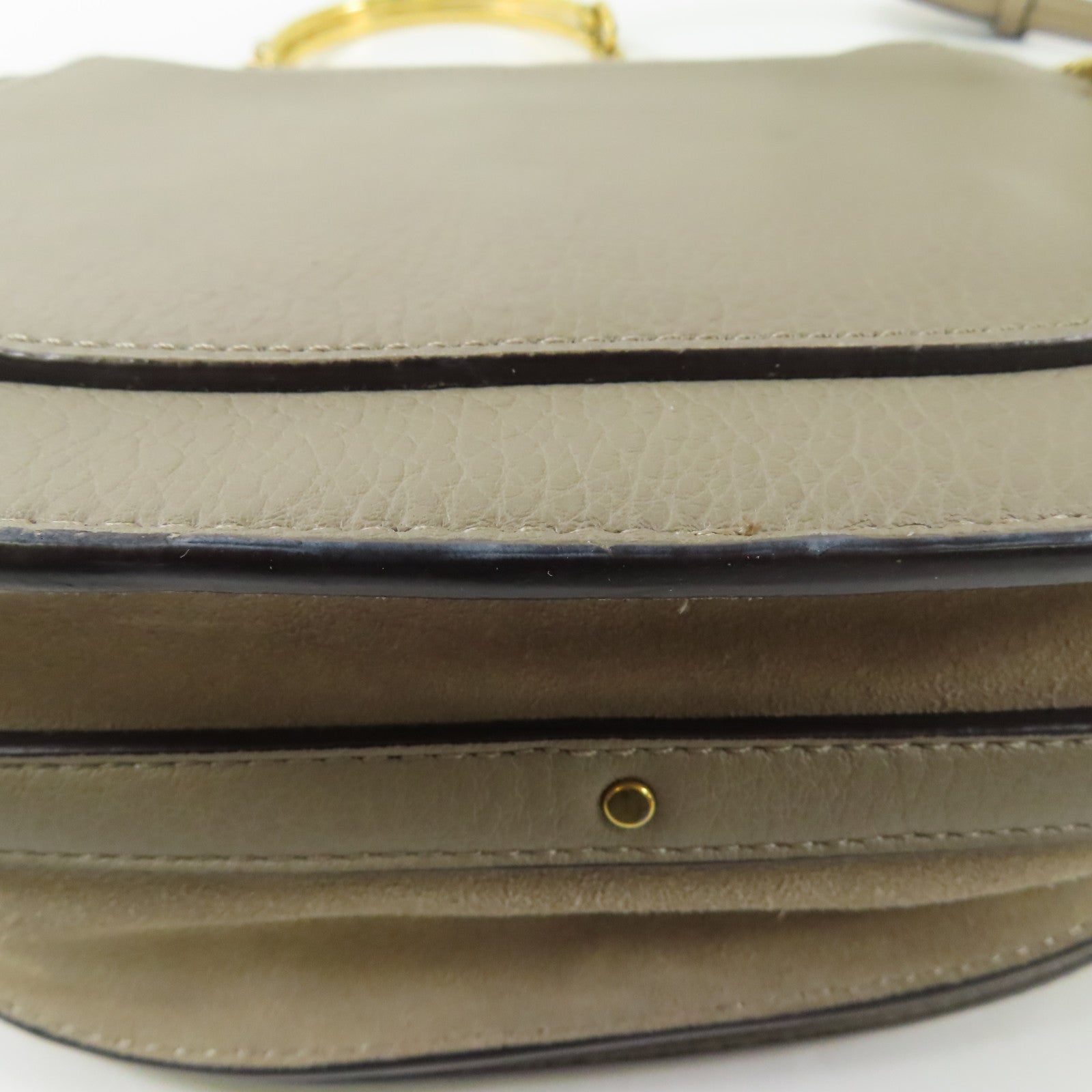 Chloe 【激減優惠】牛皮皮革Nile Bag金扣手挽肩背兩用袋