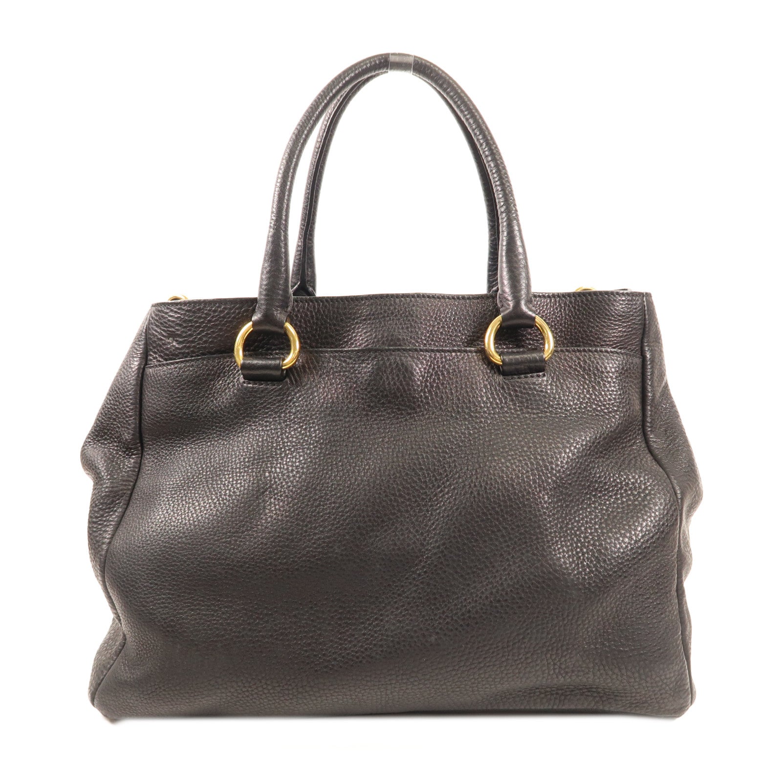 PRADA 牛皮皮革2 Way Shoulder金扣手挽肩背兩用袋