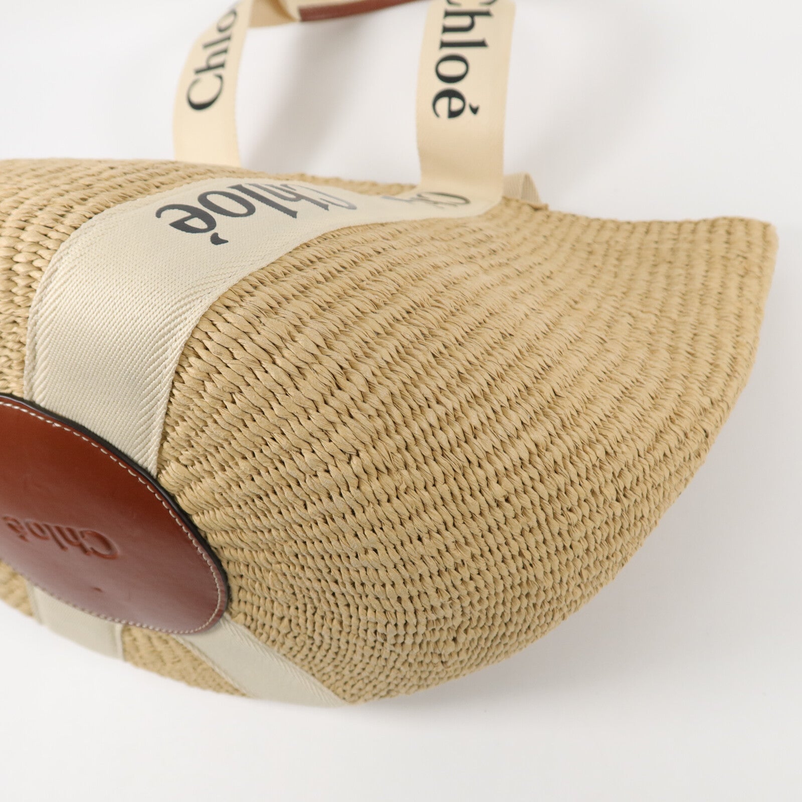 Chloe Natural Fiber Large Woody Basket肩背袋