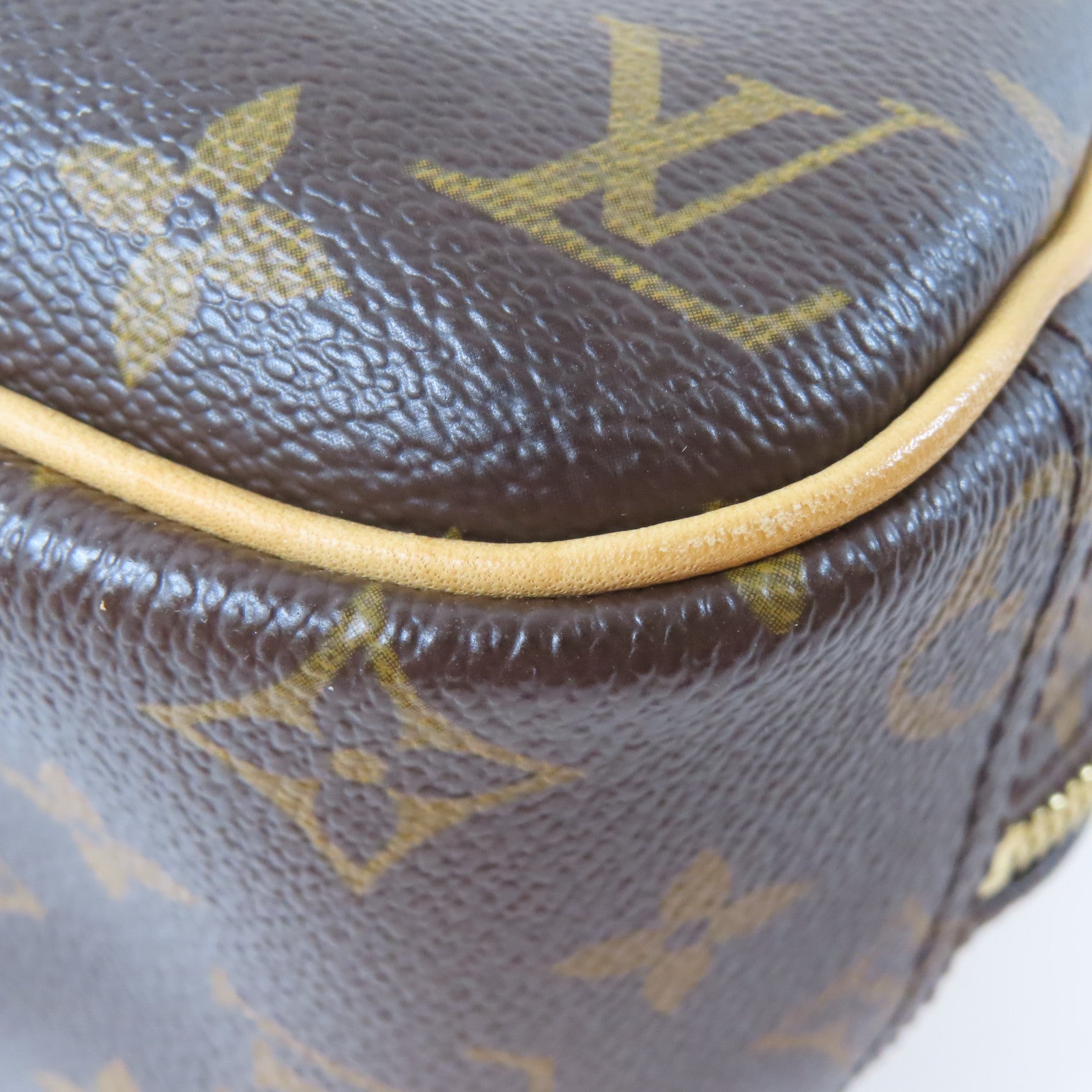 LOUIS VUITTON Monogram Trouville金扣手挽袋啡色