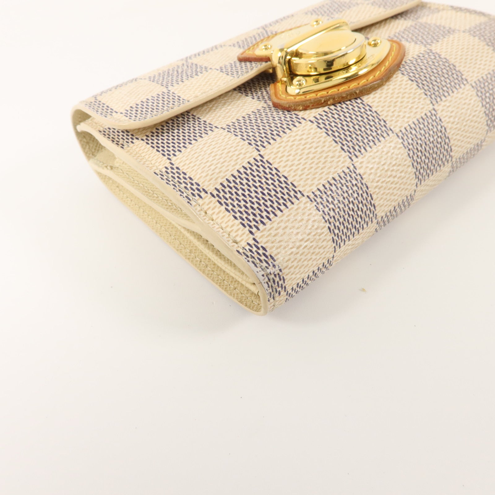 LOUIS VUITTON Damier Azur Portefeuille Joy Wallet金扣錢包