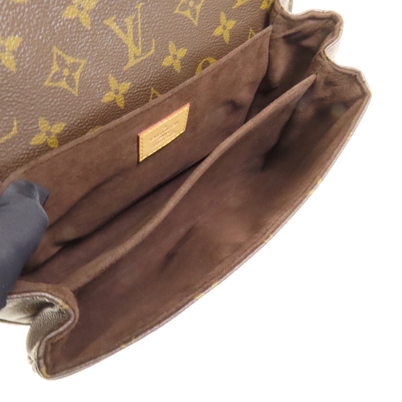 LOUIS VUITTON Monogram Pochette Metis MM金扣手挽肩背兩用袋